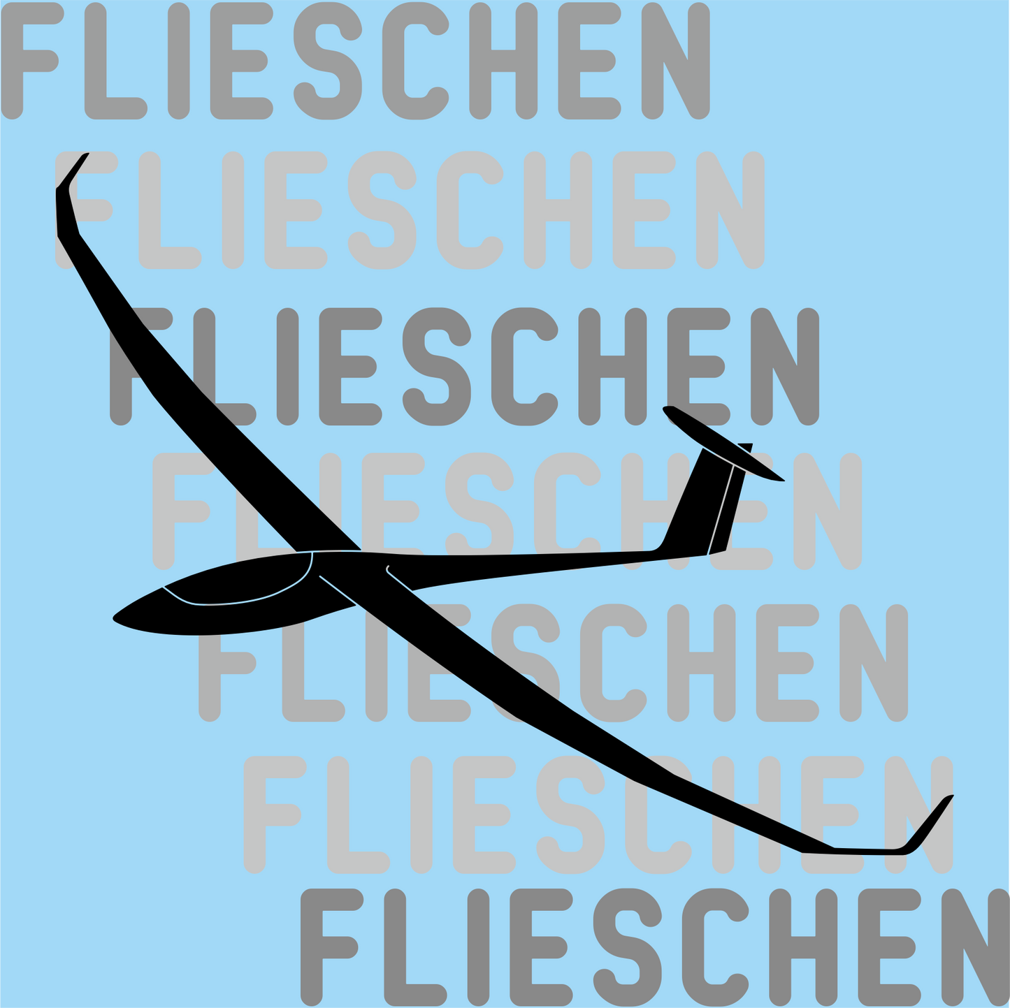 Atmungsaktives Kopftuch mit Segelflugzeugen bedruckt