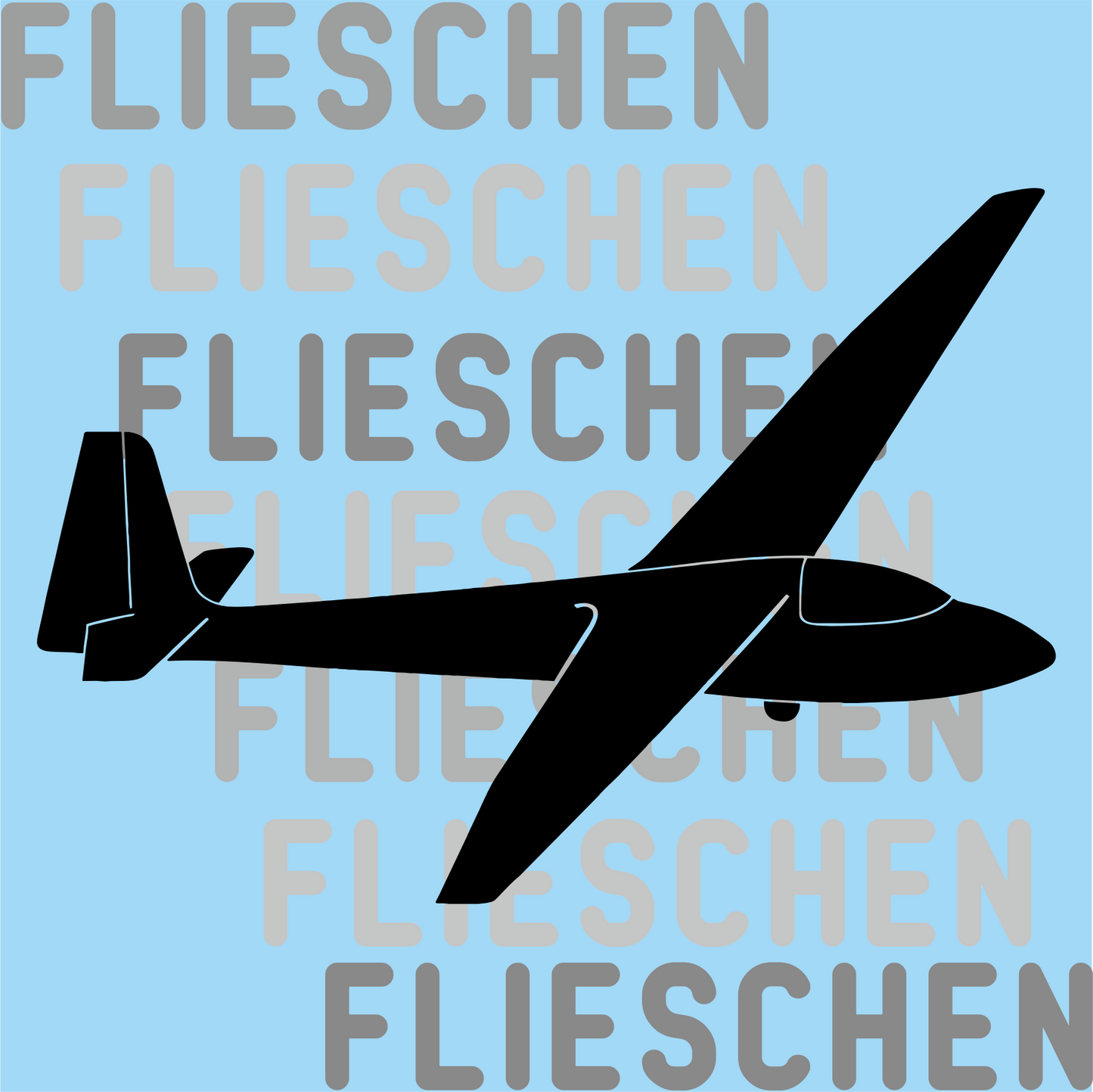 Atmungsaktives Kopftuch mit Segelflugzeugen bedruckt