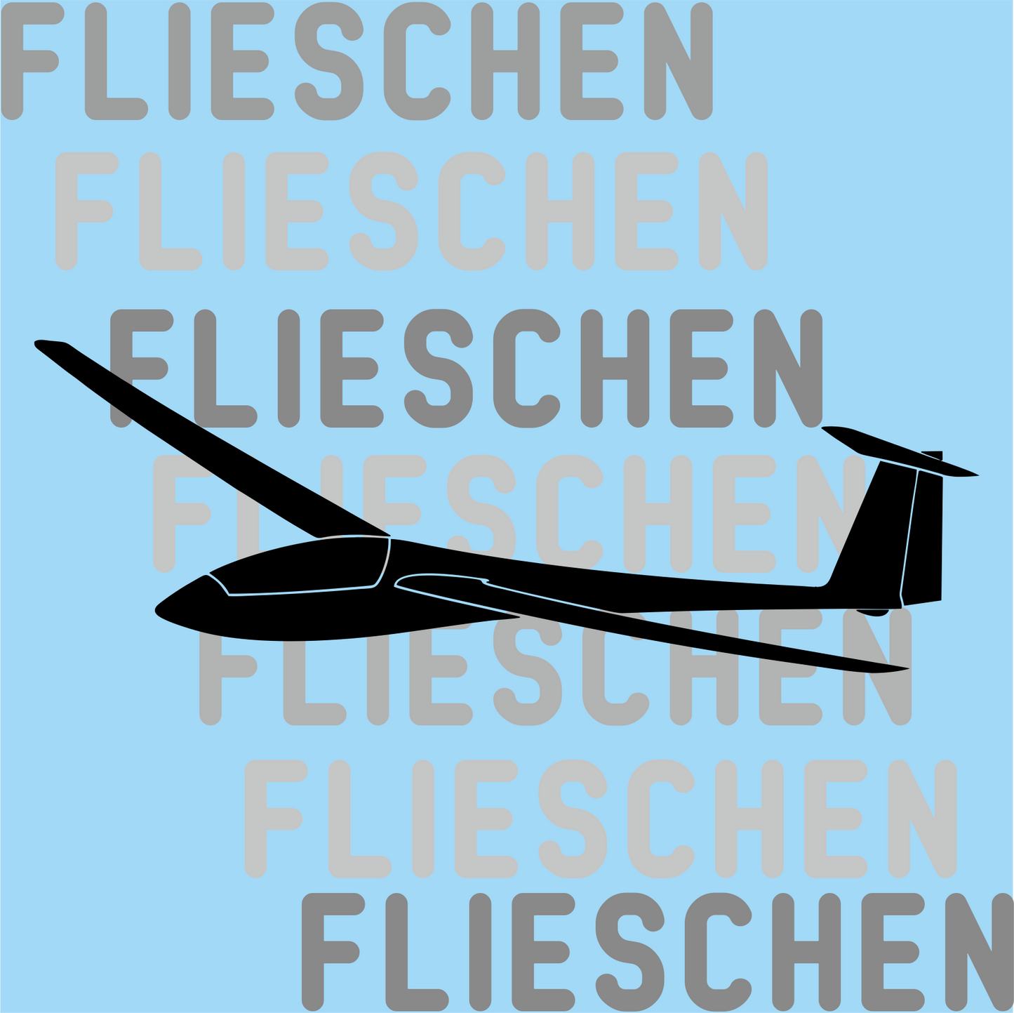 Atmungsaktives Kopftuch mit Segelflugzeugen bedruckt