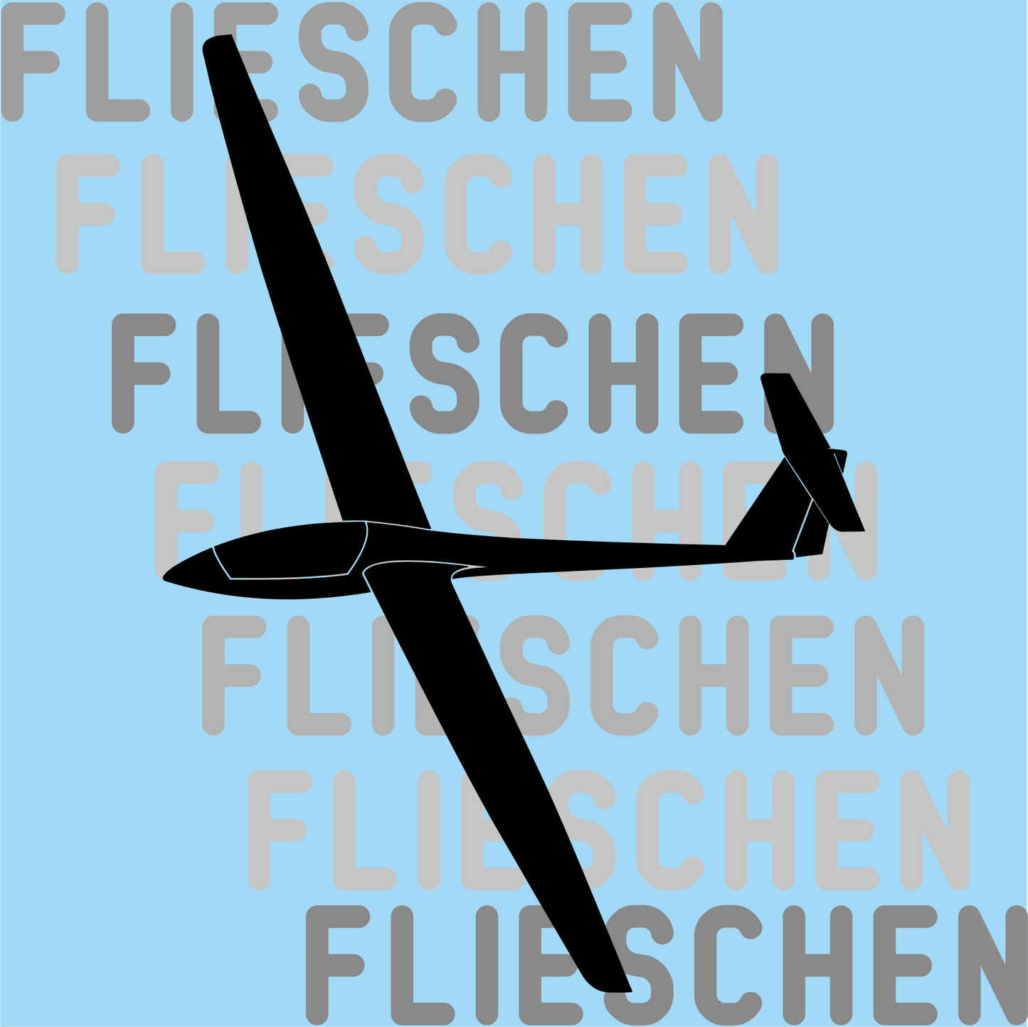Atmungsaktives Kopftuch mit Segelflugzeugen bedruckt