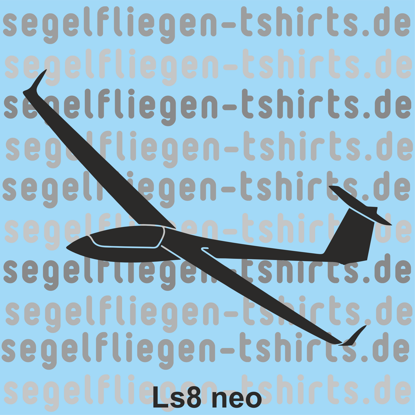 Atmungsaktives Kopftuch mit Segelflugzeugen bedruckt