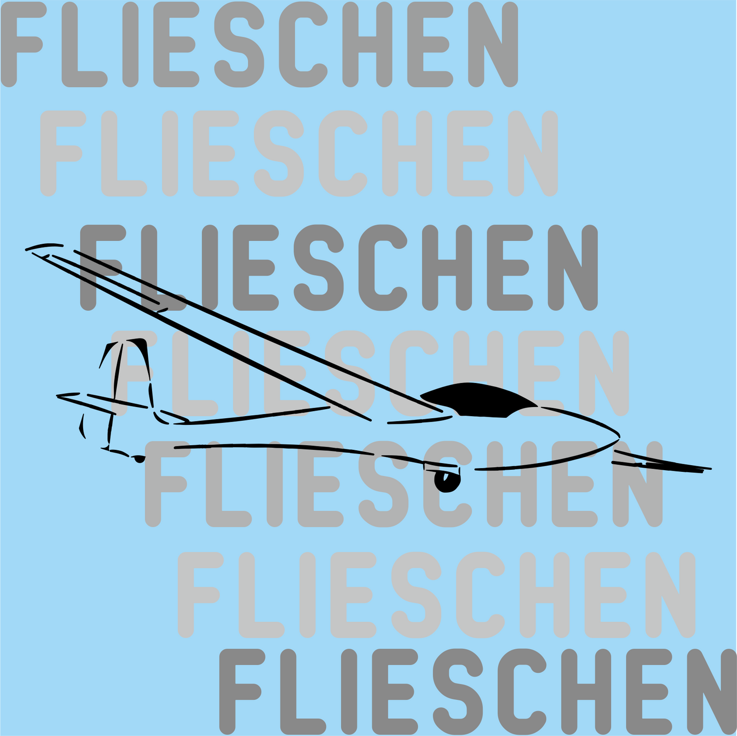 Atmungsaktives Kopftuch mit Segelflugzeugen bedruckt