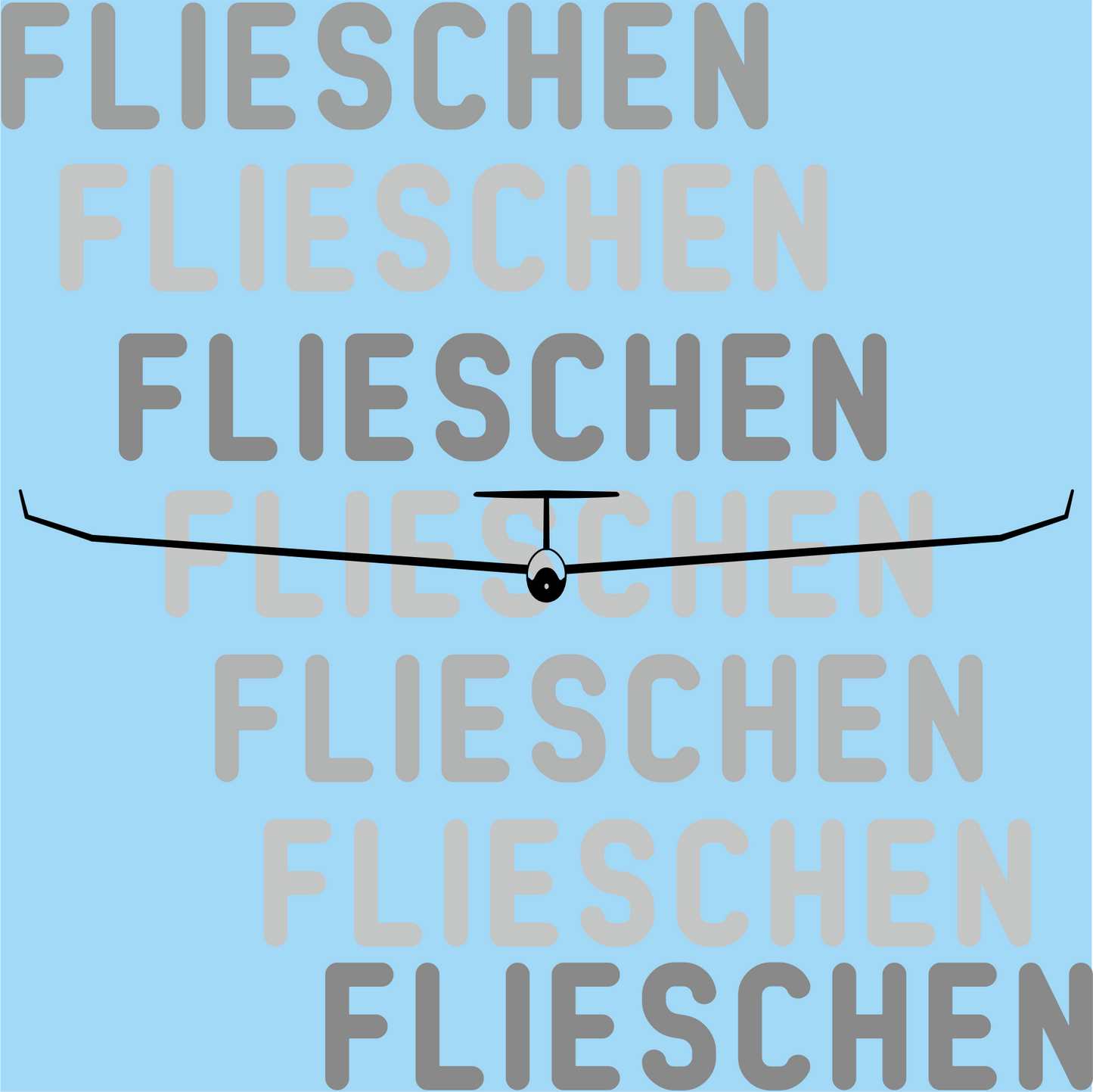 Aufkleber Segelflugzeug  Winglets Frontansicht