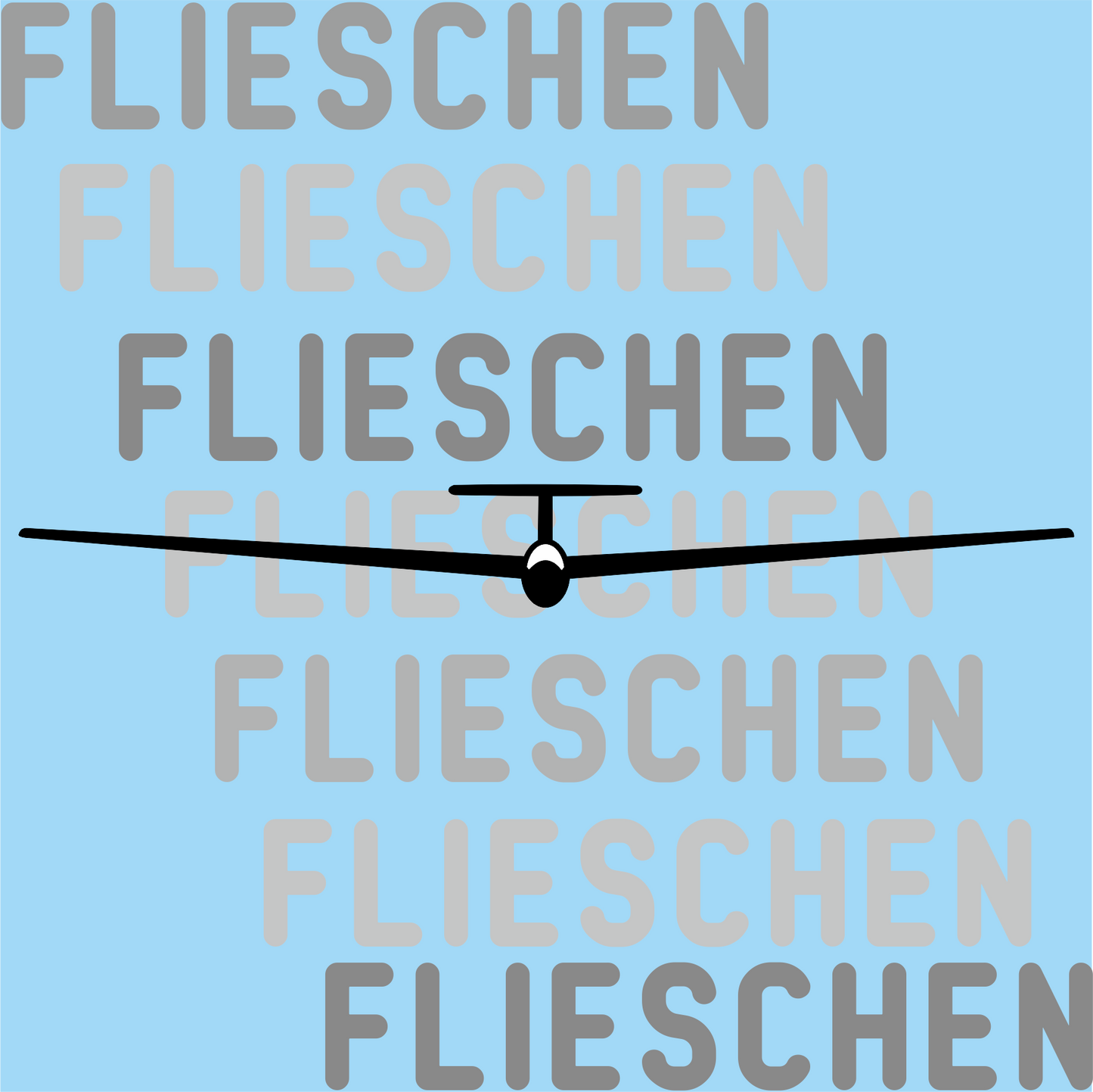 Aufkleber Segelflugzeug Frontansicht