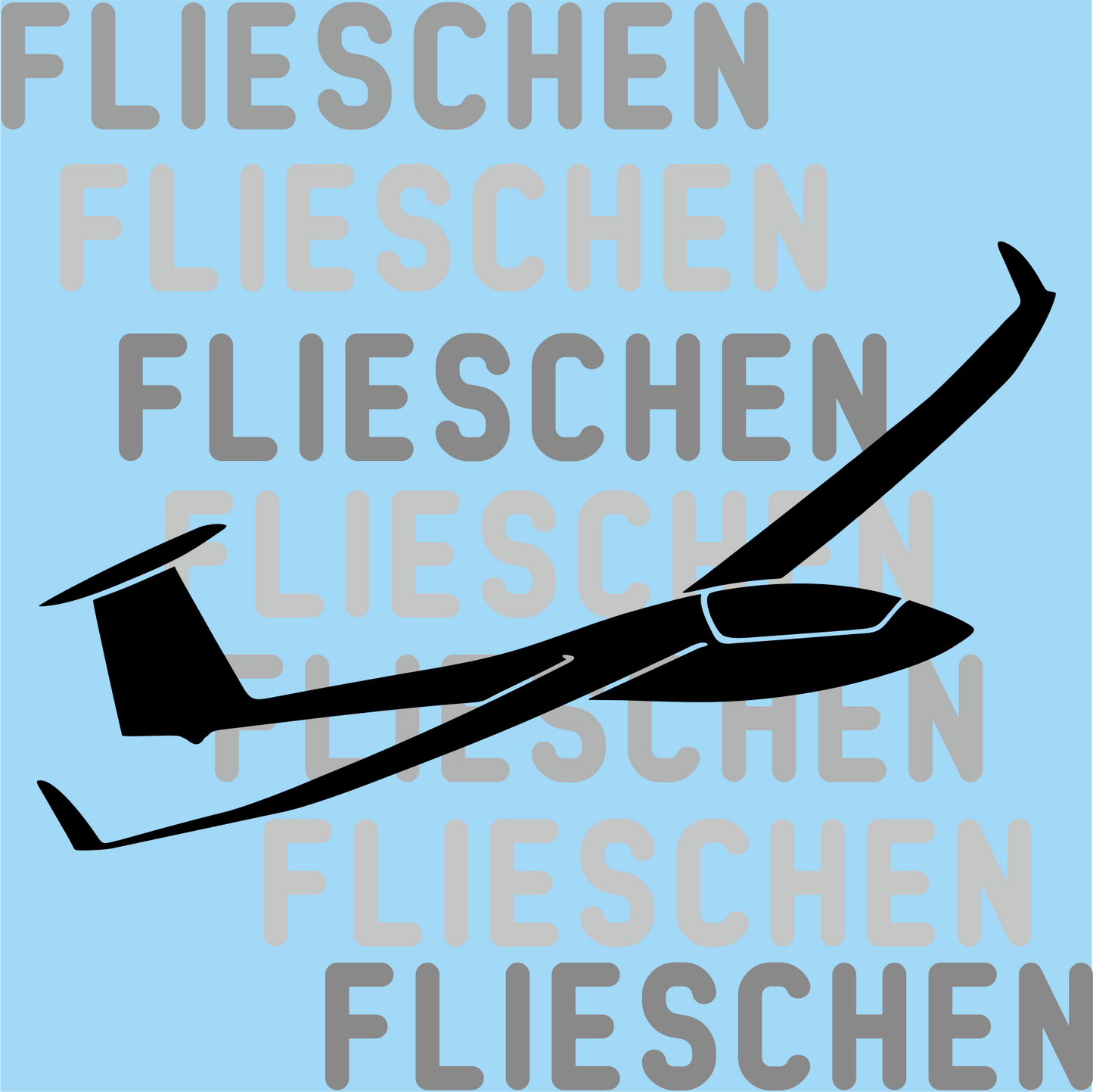 Atmungsaktives Kopftuch mit Segelflugzeugen bedruckt