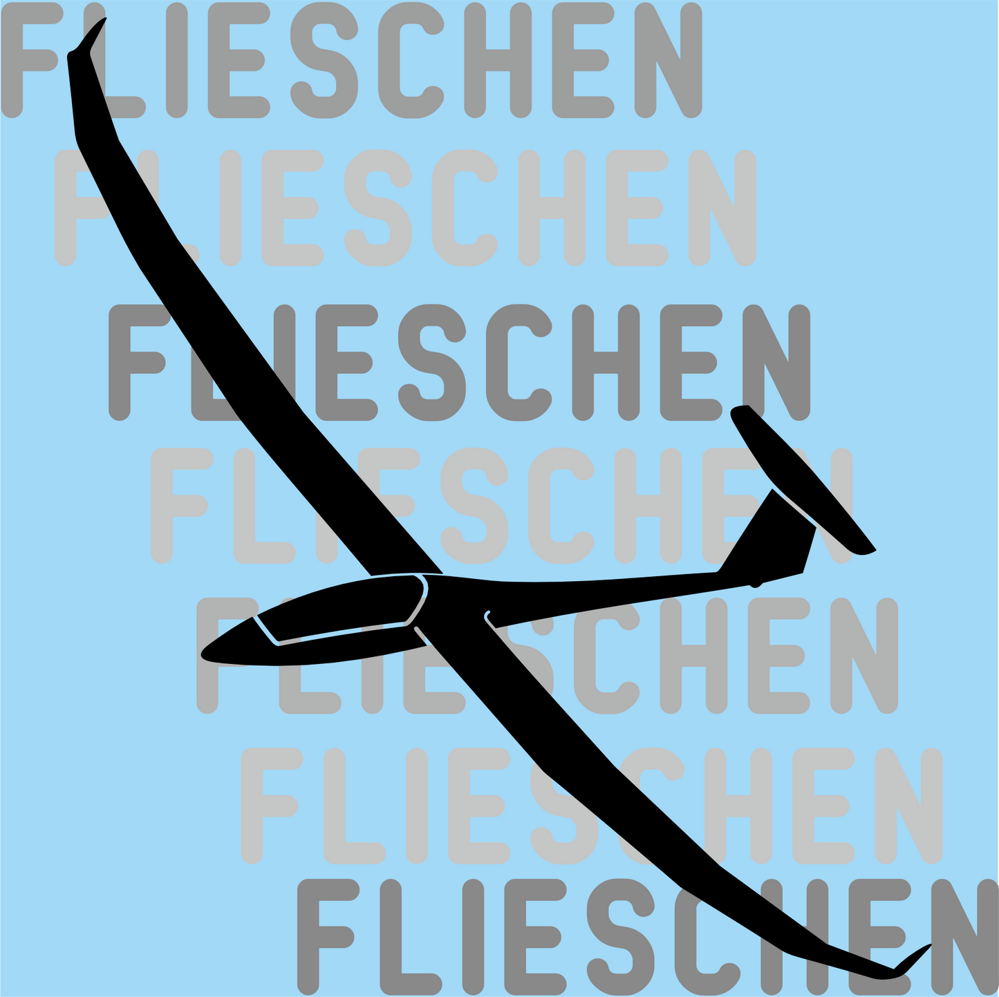 Atmungsaktives Kopftuch mit Segelflugzeugen bedruckt