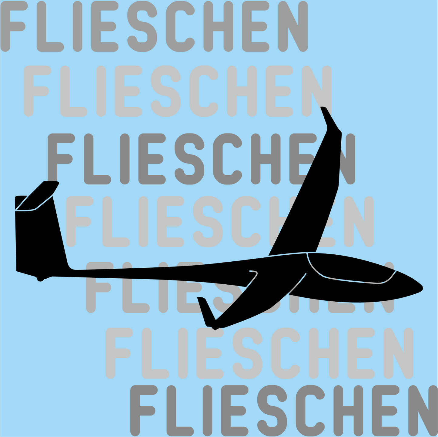 Atmungsaktives Kopftuch mit Segelflugzeugen bedruckt
