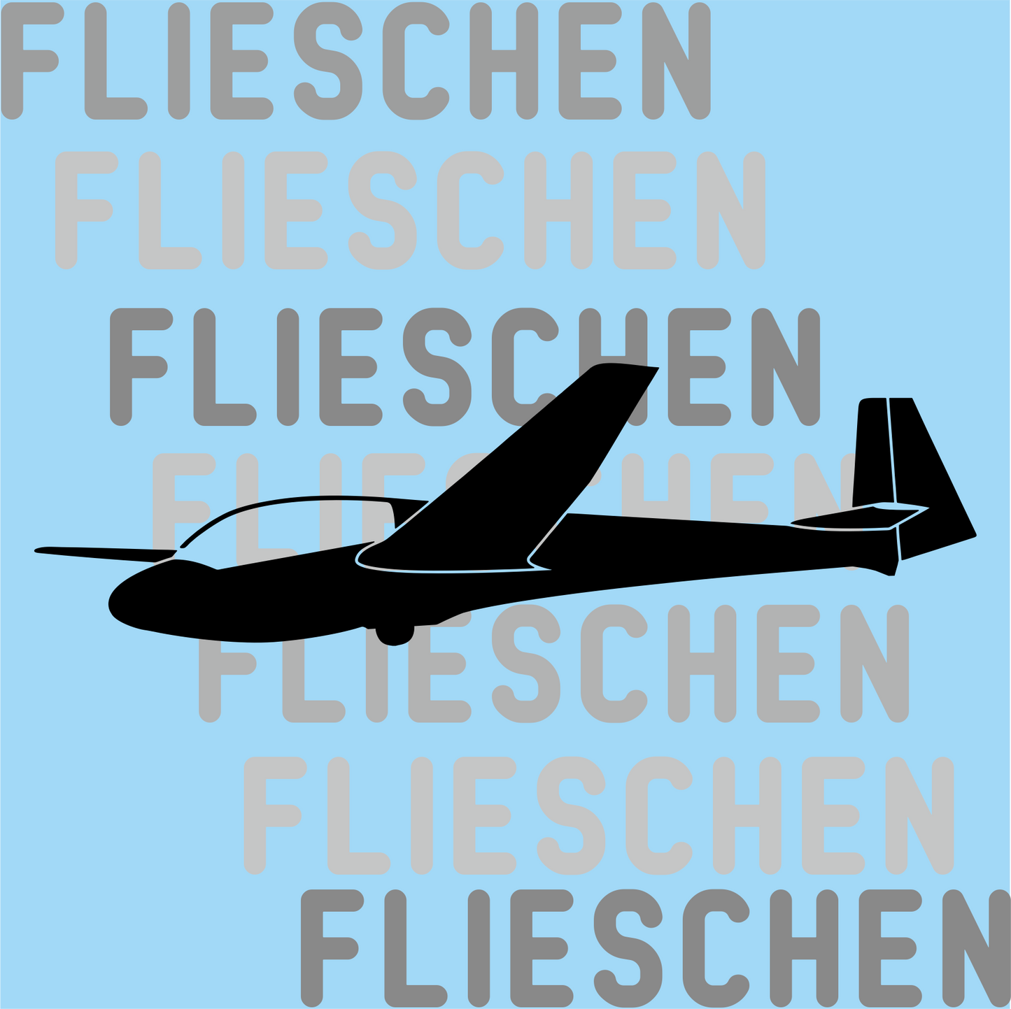 Atmungsaktives Kopftuch mit Segelflugzeugen bedruckt