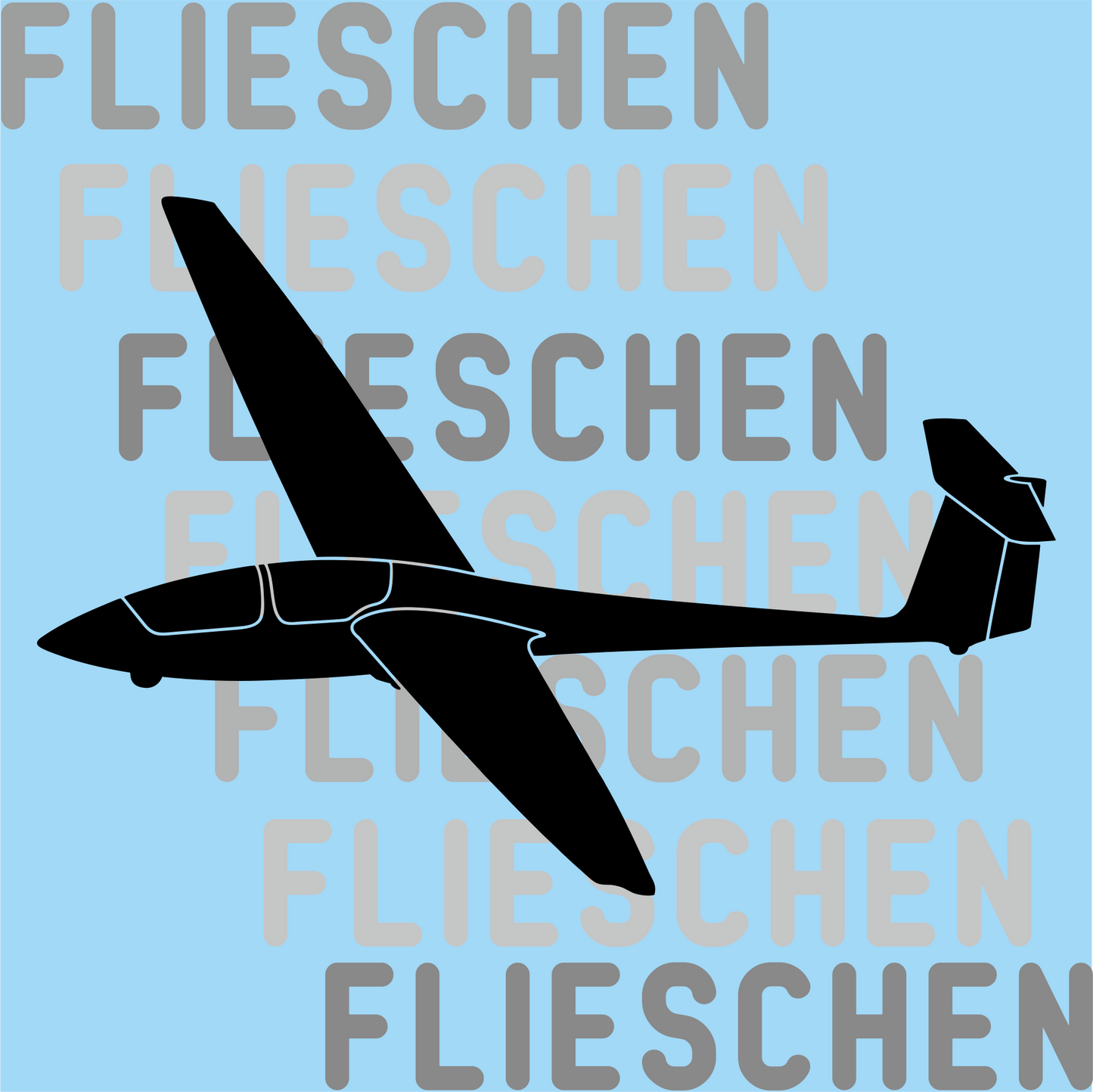 Atmungsaktives Kopftuch mit Segelflugzeugen bedruckt