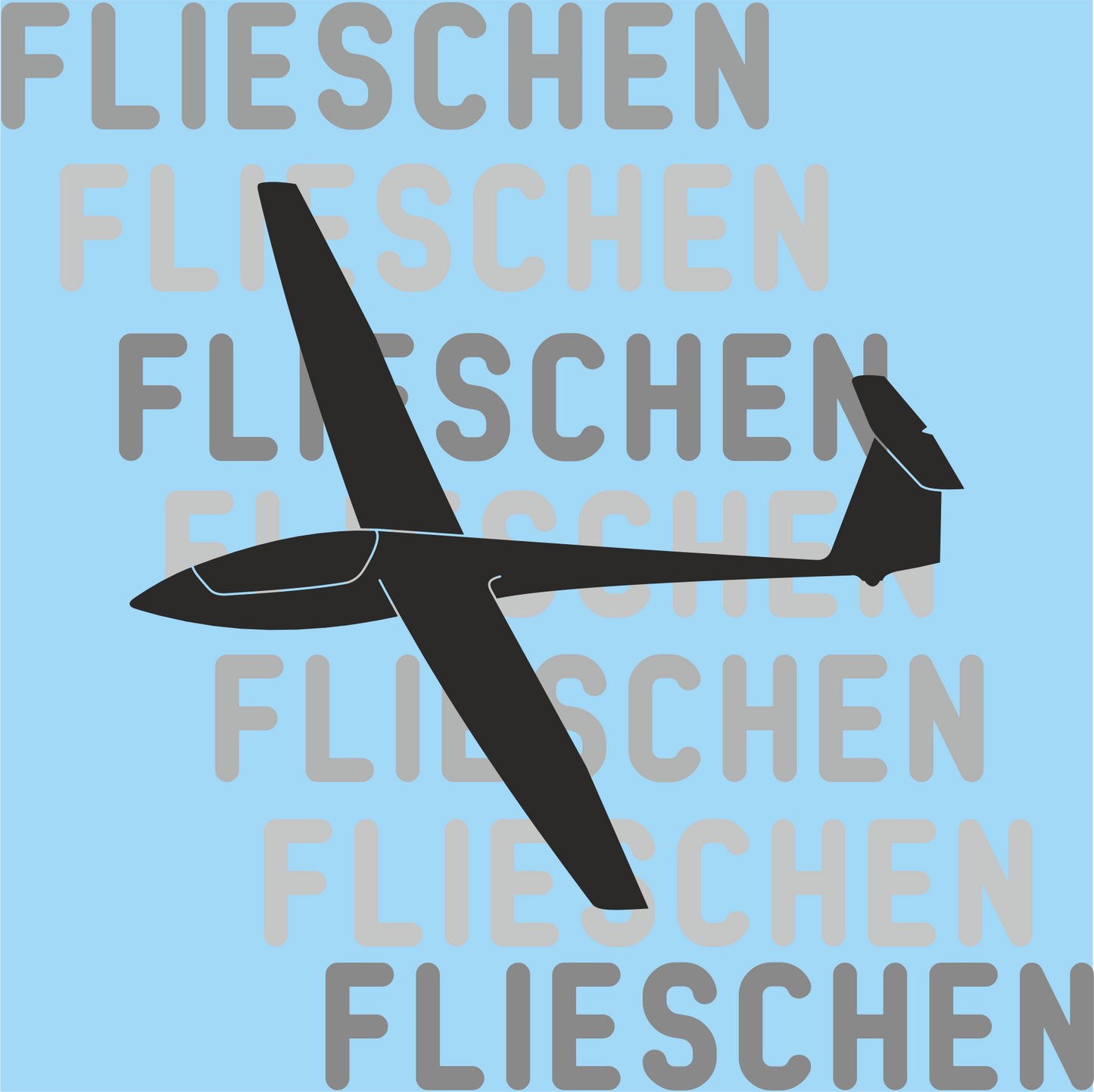 Atmungsaktives Kopftuch mit Segelflugzeugen bedruckt