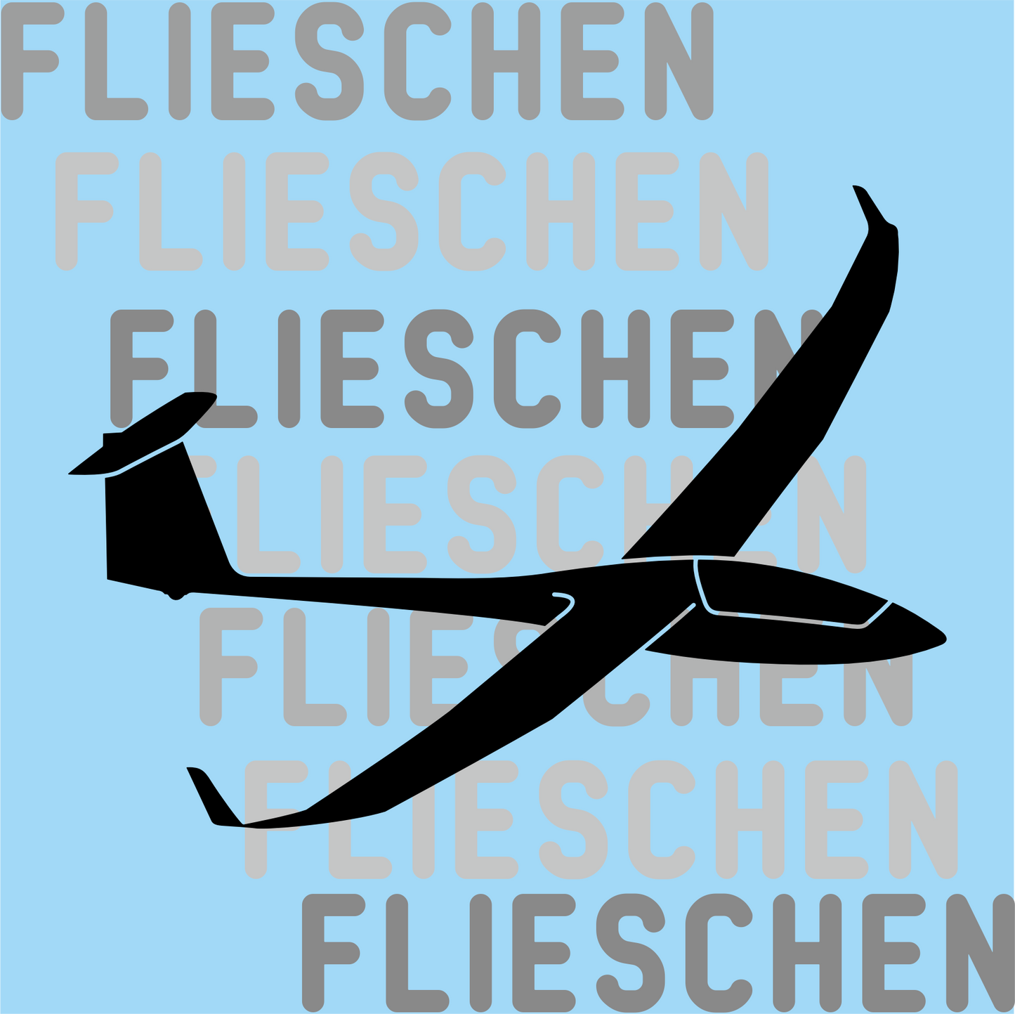 Atmungsaktives Kopftuch mit Segelflugzeugen bedruckt