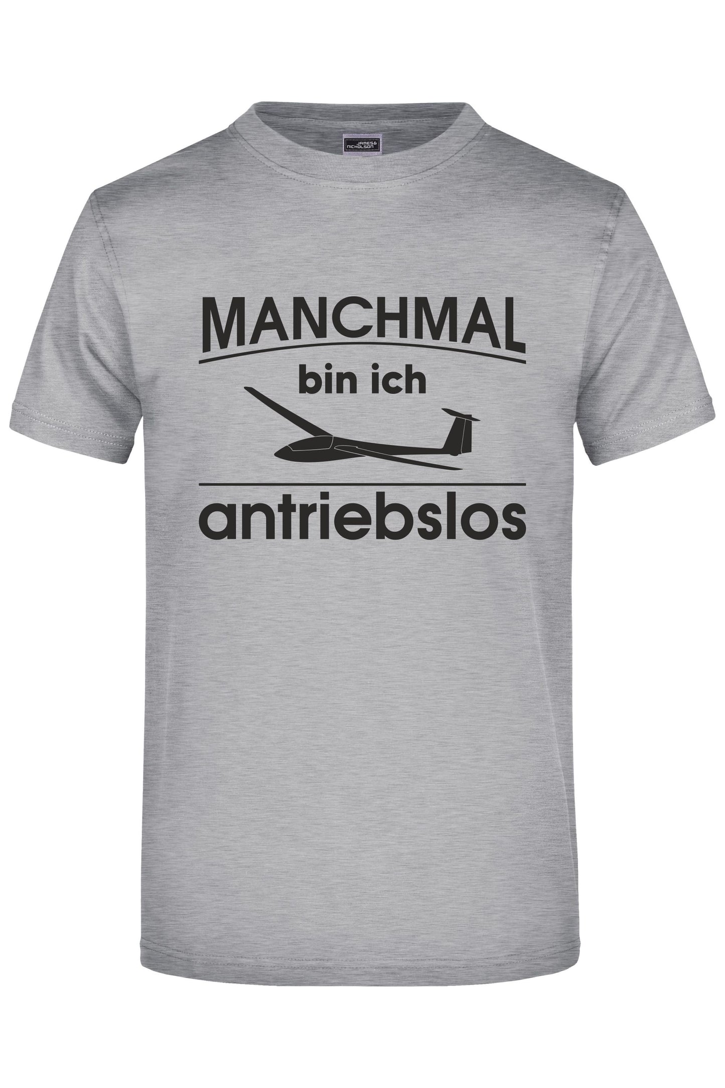 Premium T-Shirt "antriebsloser Segelflieger"