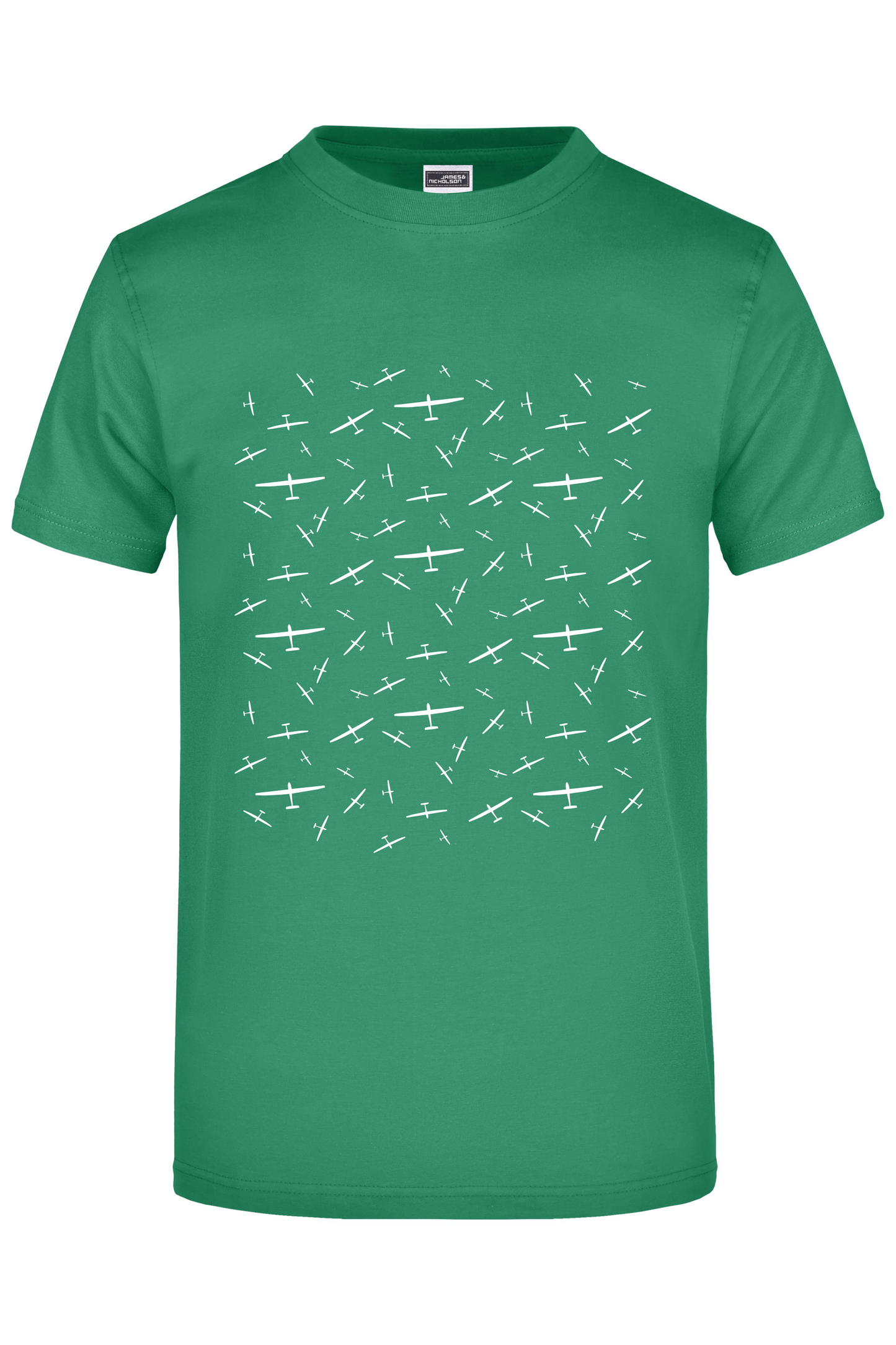 Premium T-Shirt "Muster Segelflugzeug"