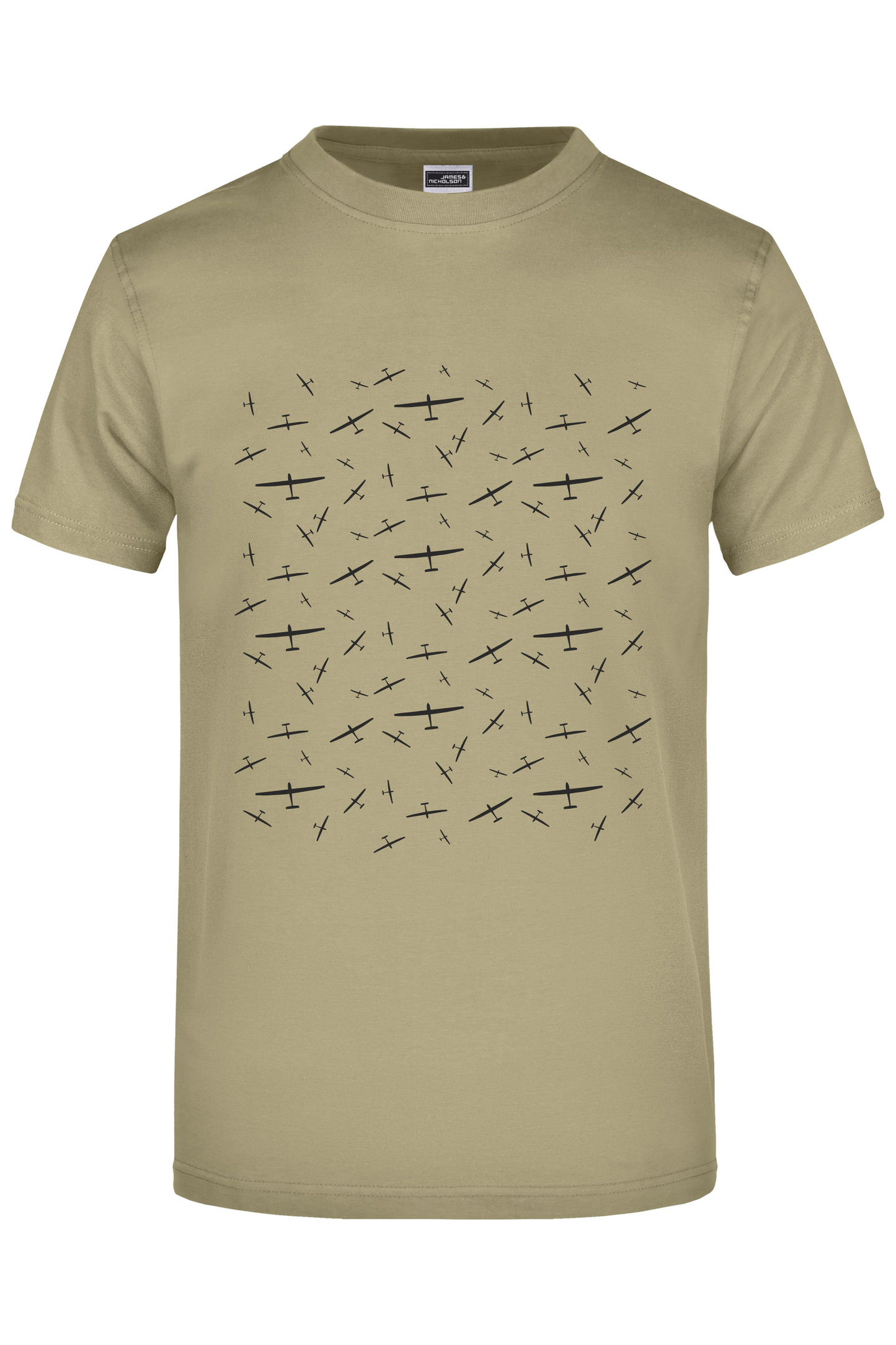 Premium T-Shirt "Muster Segelflugzeug"