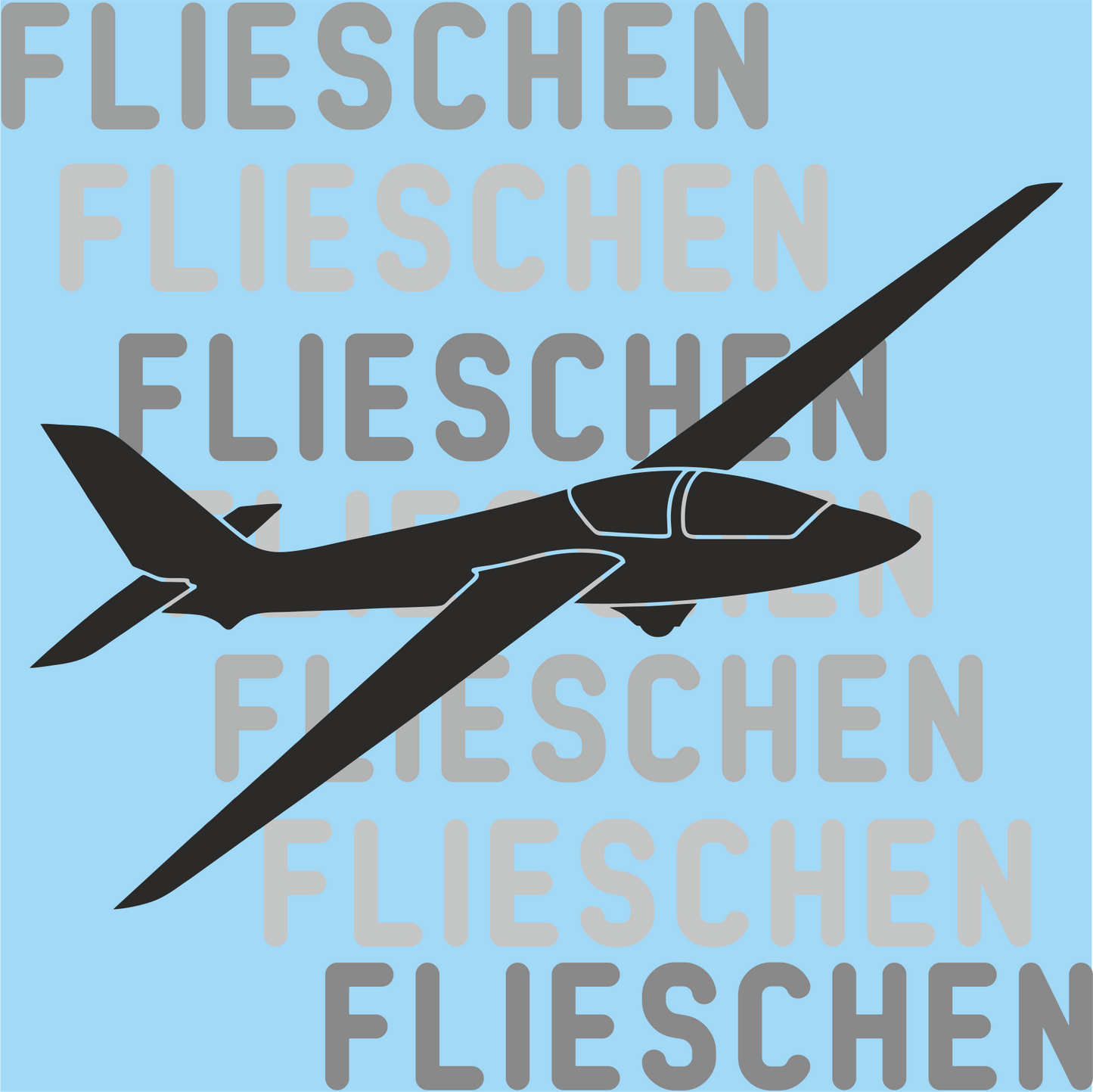 Atmungsaktives Kopftuch mit Segelflugzeugen bedruckt