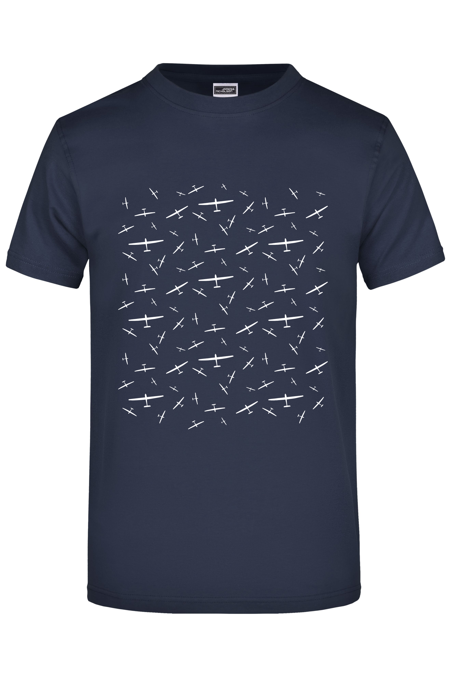 Premium T-Shirt "Muster Segelflugzeug"