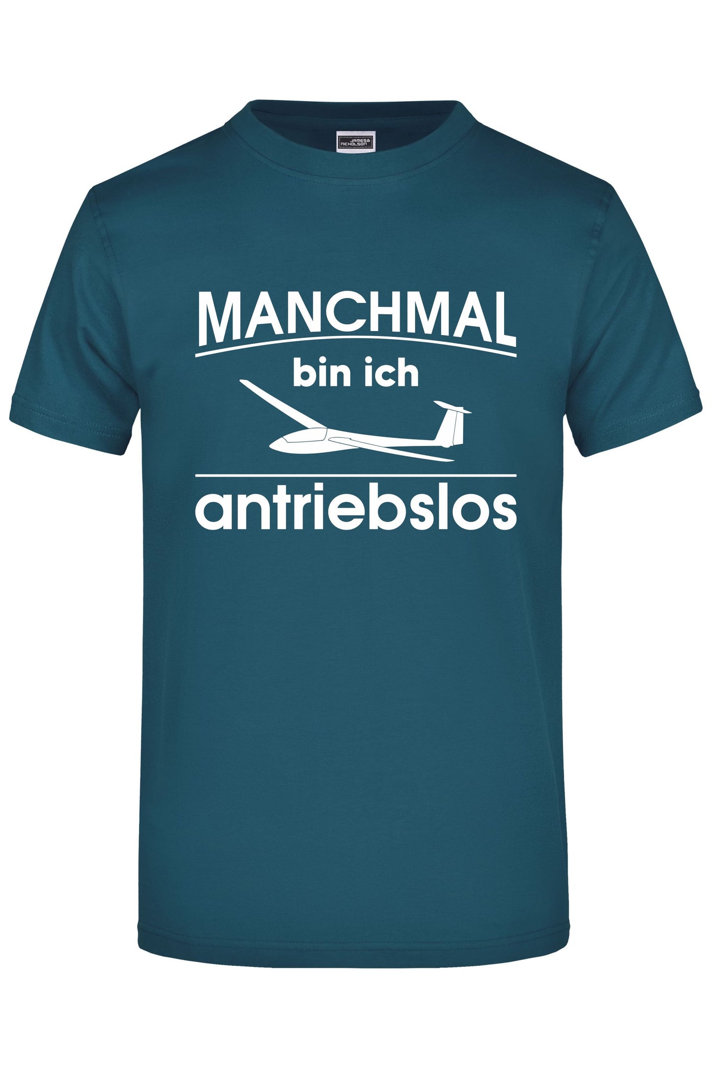 Premium T-Shirt "antriebsloser Segelflieger"