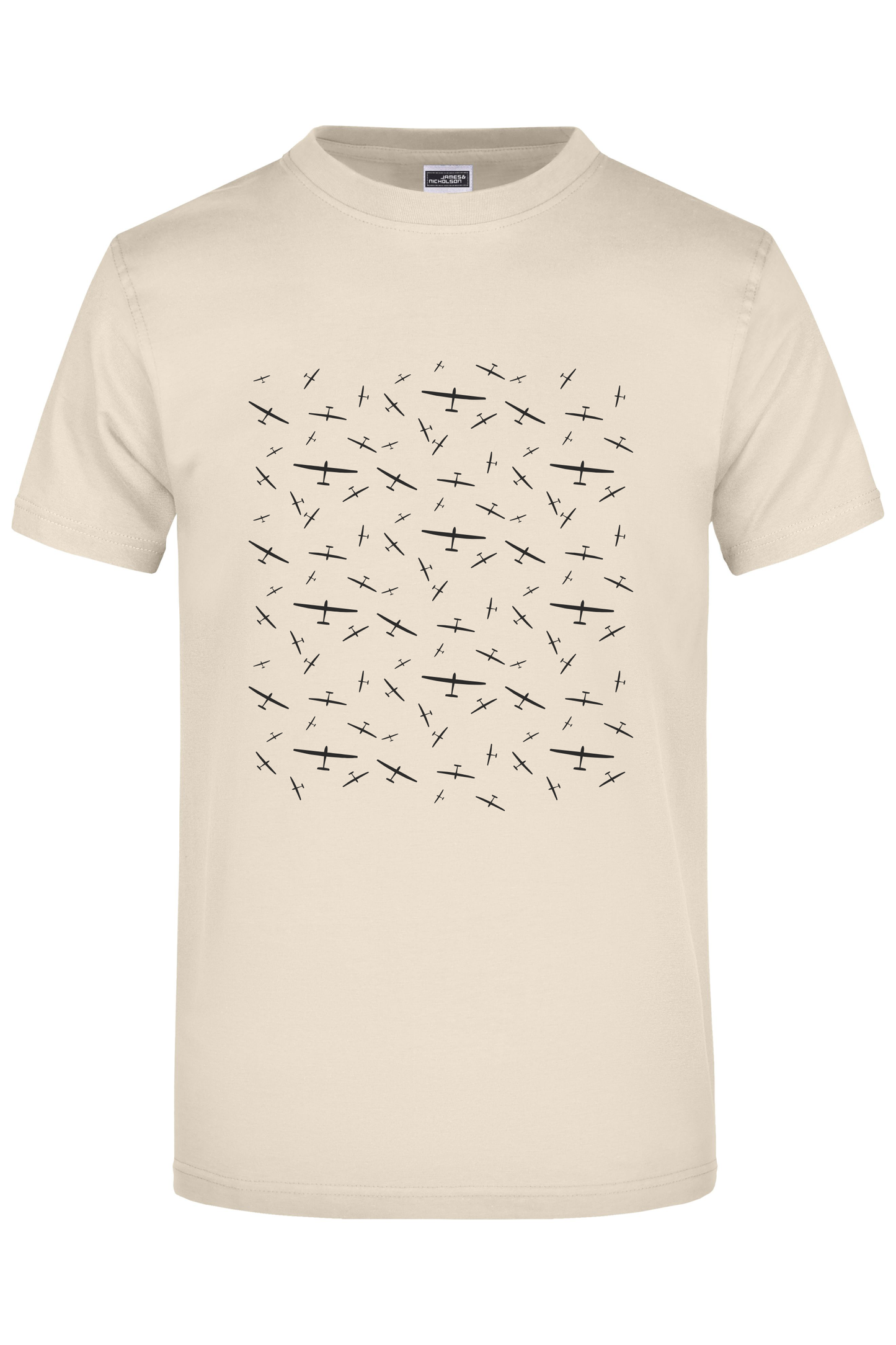 Premium T-Shirt "Muster Segelflugzeug"