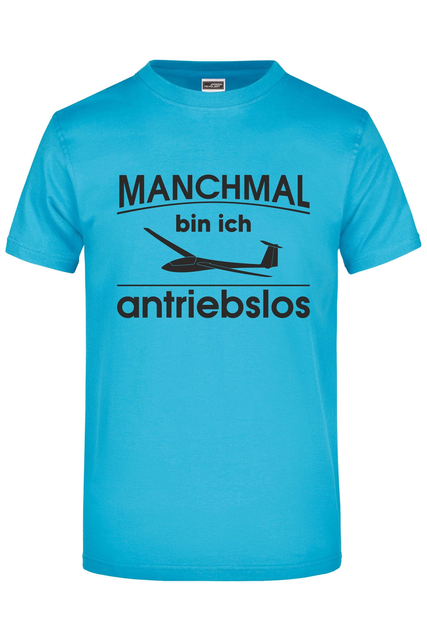 Premium T-Shirt "antriebsloser Segelflieger"