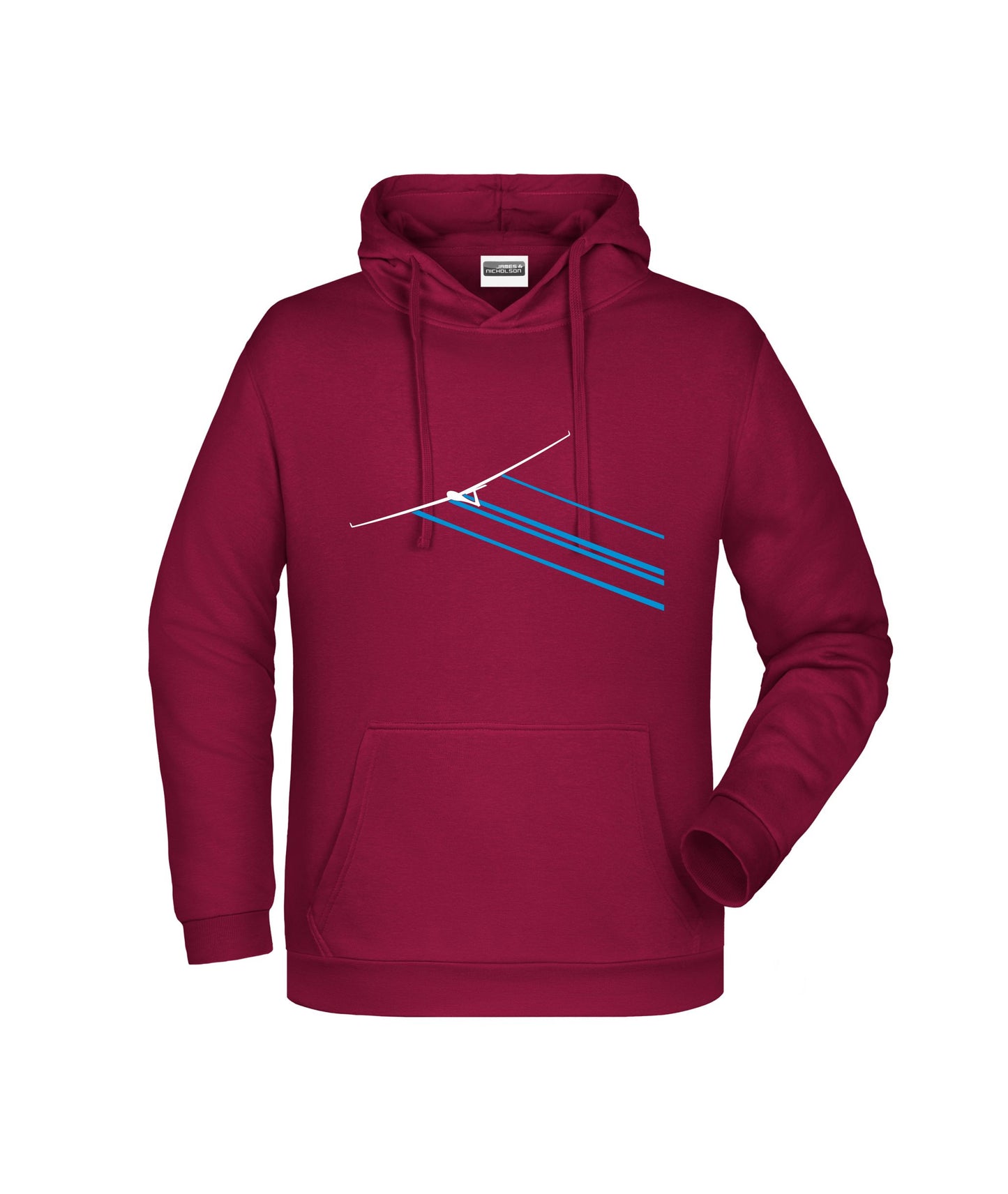 Premium Hoodie "Segelflugzeug im Endanflug"