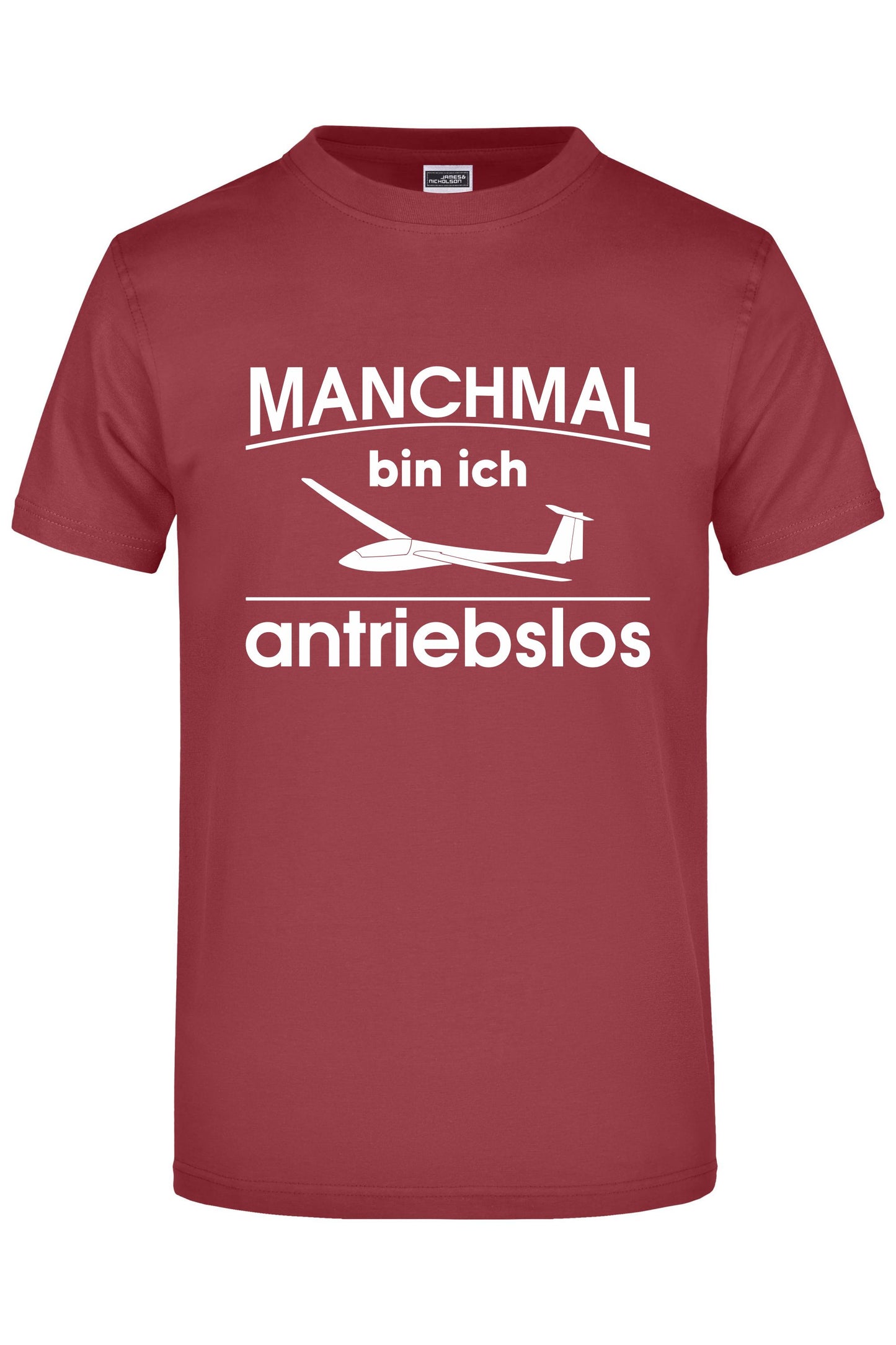 Premium T-Shirt "antriebsloser Segelflieger"