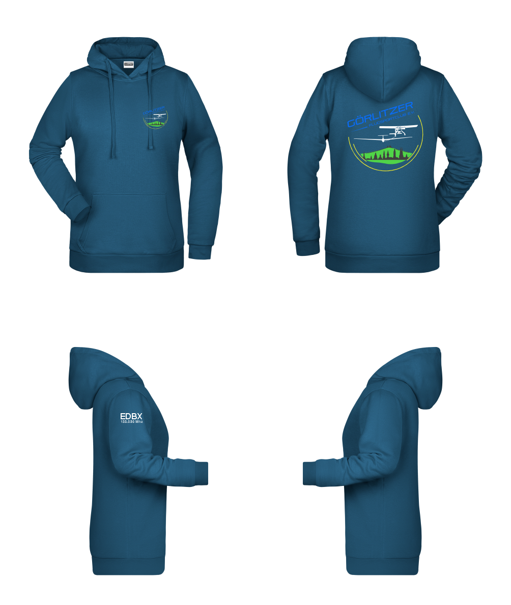 Damen Hoodie Görlitzer Flugsportclub