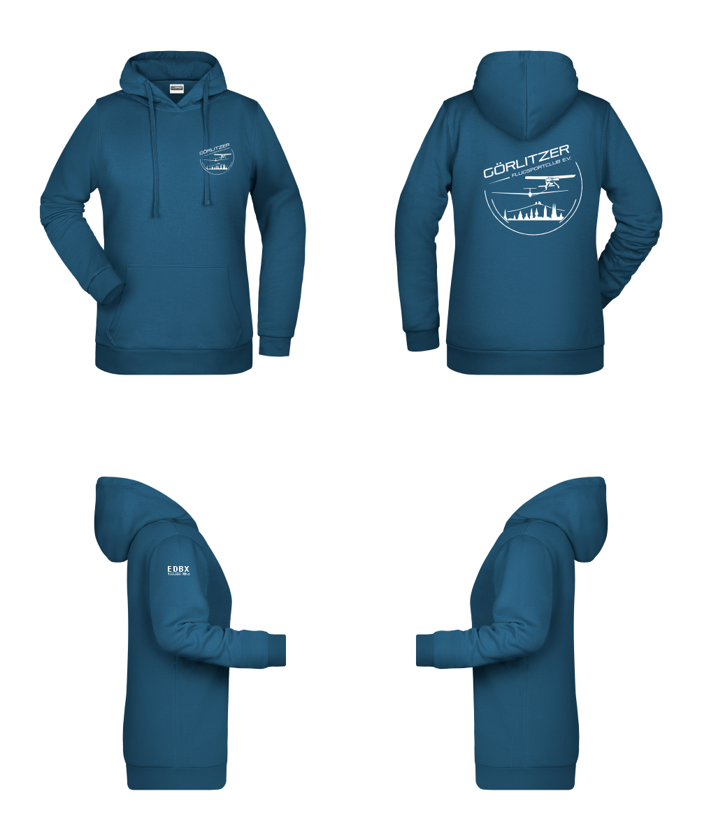 Damen Hoodie Görlitzer Flugsportclub
