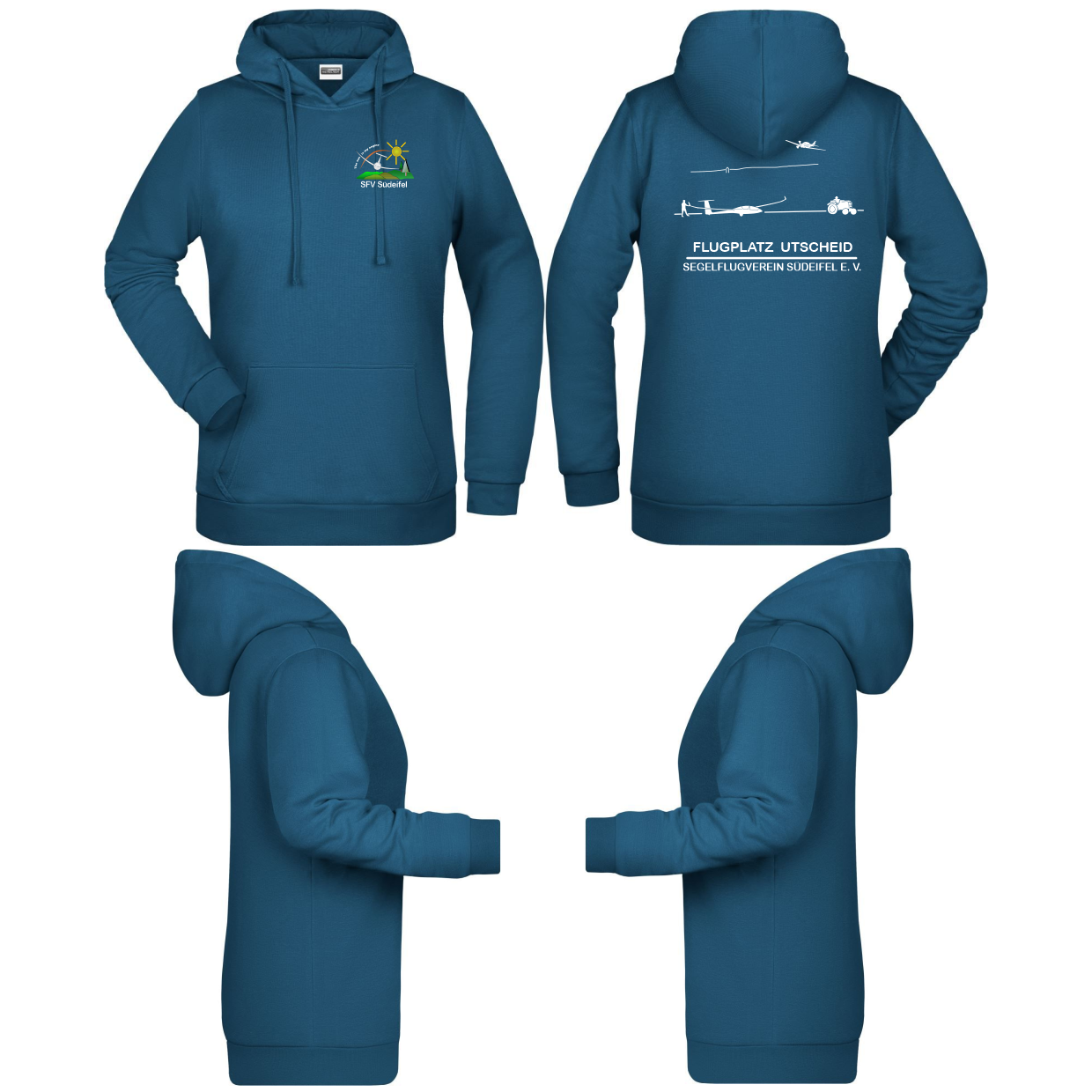 Damen Hoodie SV Südeifel (80% Baumwolle, 20% Polyester)