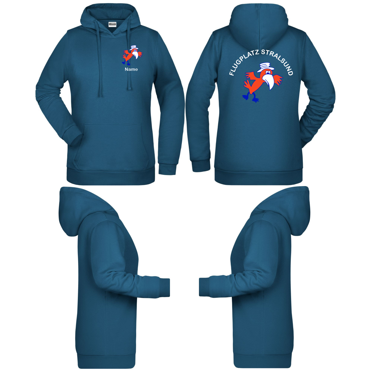 Damen Hoodie Flugsportklub Stralsund