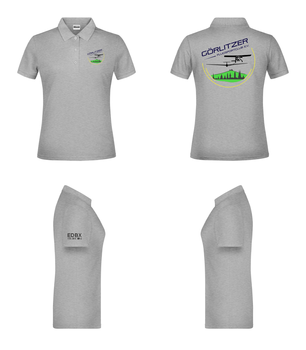 Damen Poloshirt Görlitzer Flugsportclub