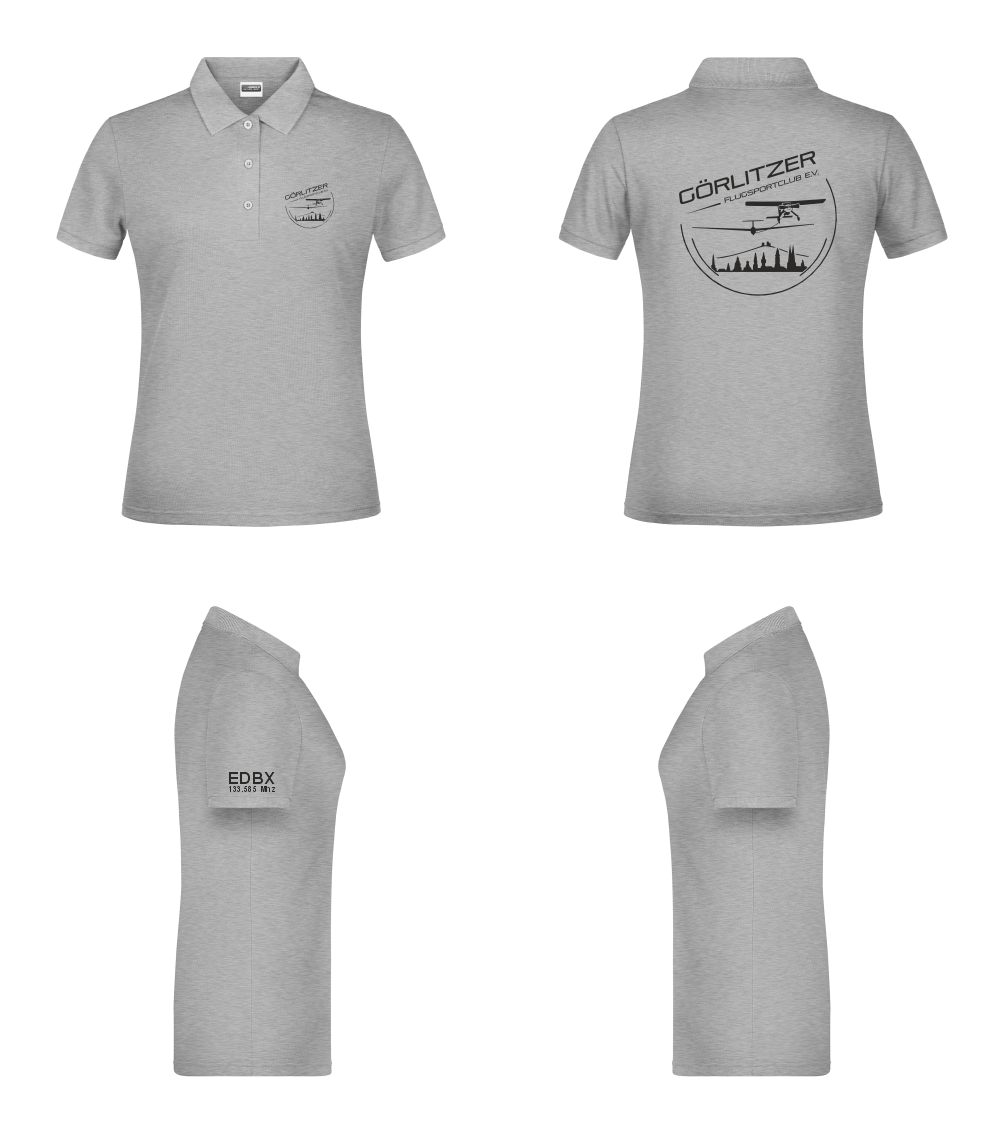 Damen Poloshirt Görlitzer Flugsportclub