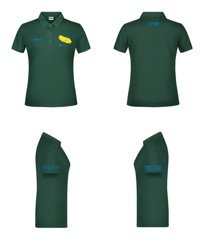 Damen Poloshirt grün/rot) Segelflieger im Post-SV Nürnberg e.V.