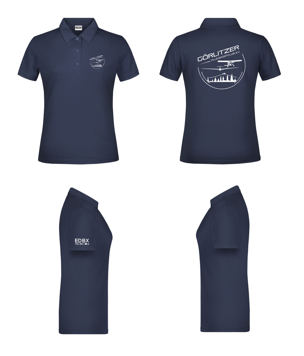 Damen Poloshirt Görlitzer Flugsportclub