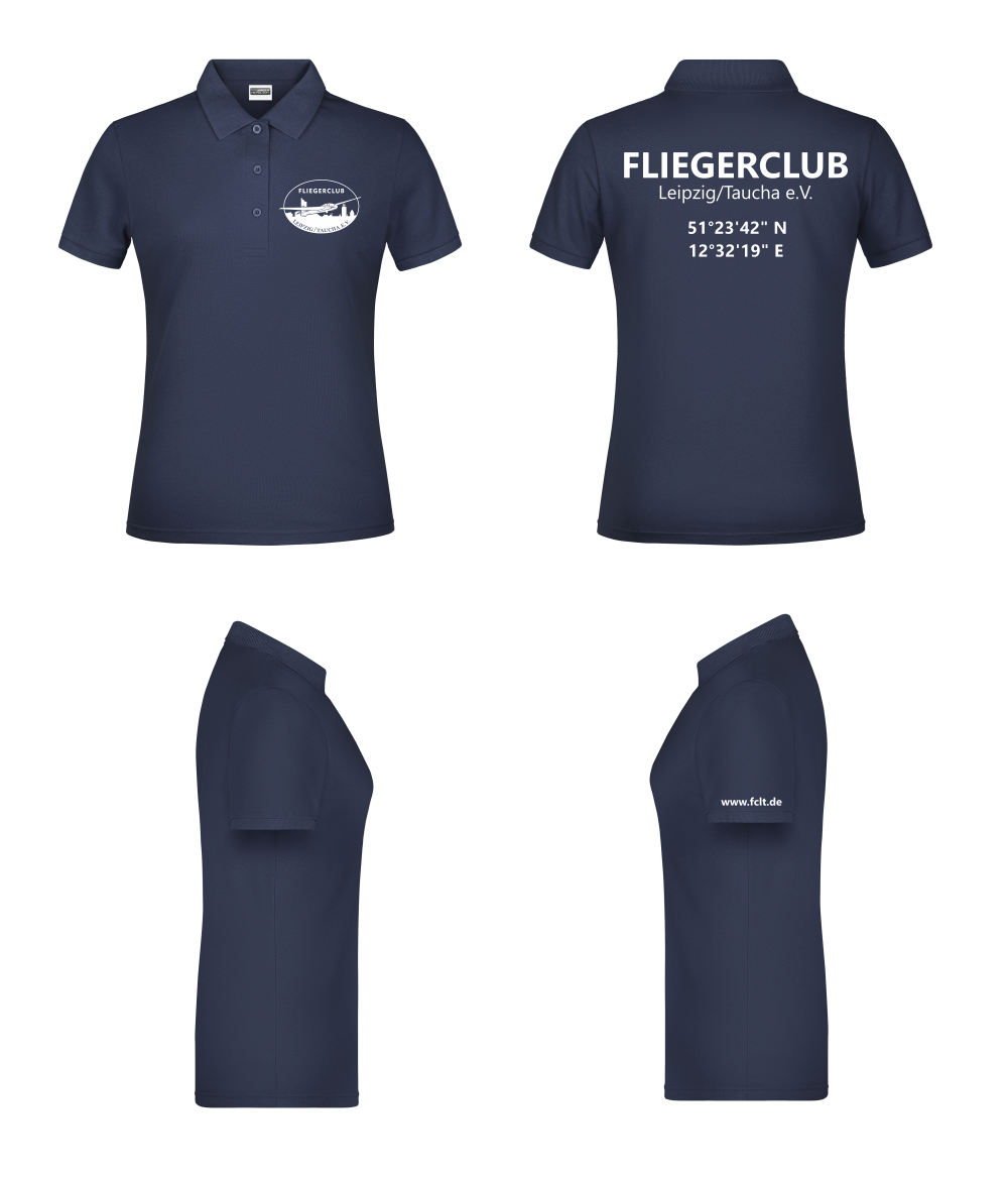 Damen Poloshirt FC Leipzig/Taucha (100% Baumwolle)