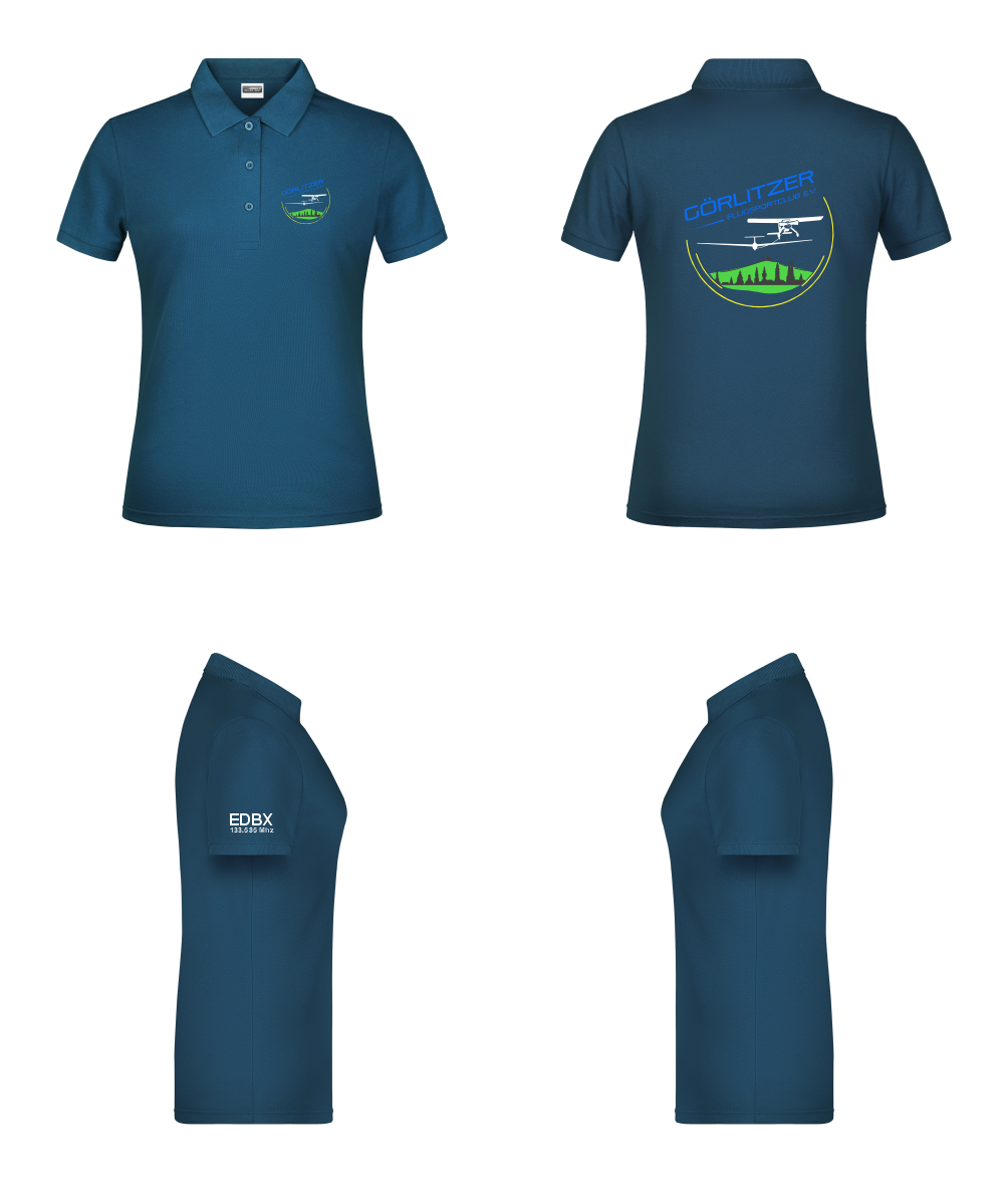 Damen Poloshirt Görlitzer Flugsportclub
