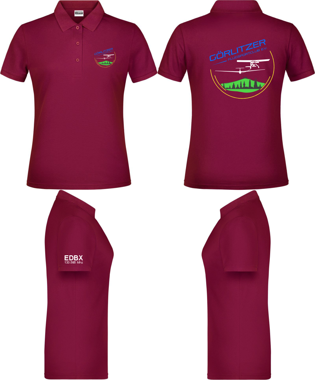 Damen Poloshirt Görlitzer Flugsportclub