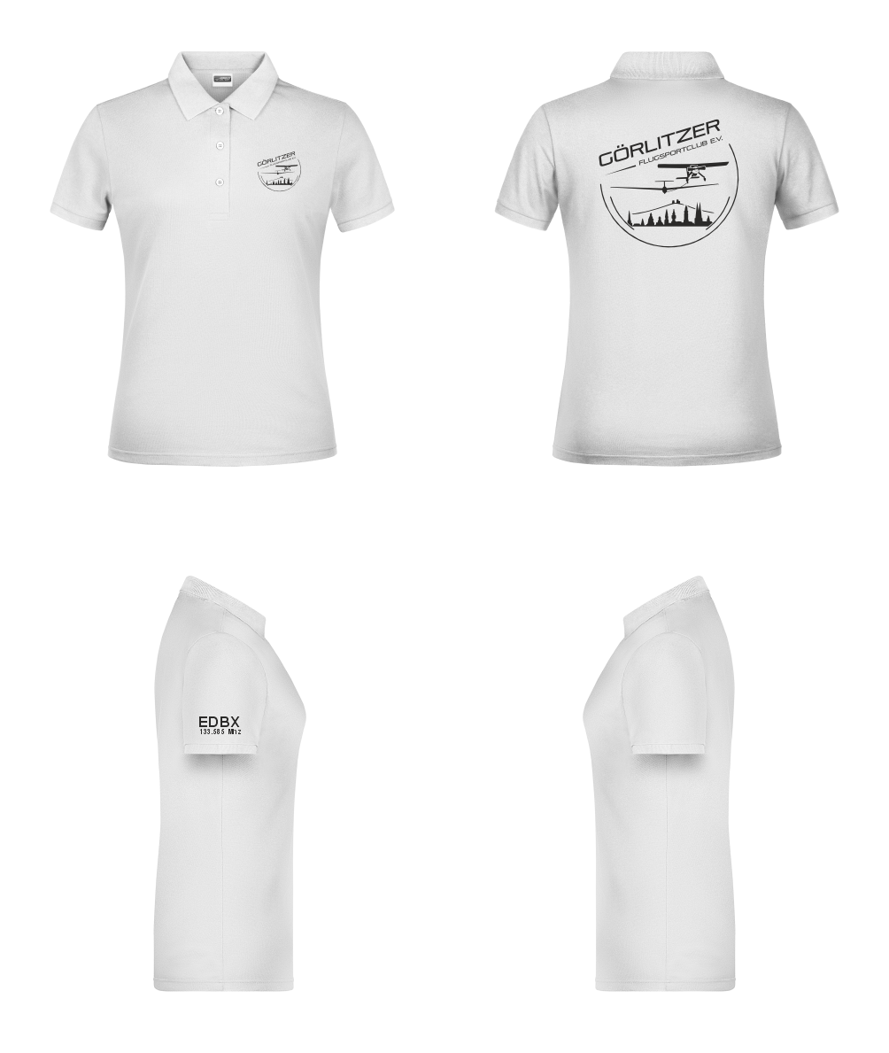 Damen Poloshirt Görlitzer Flugsportclub