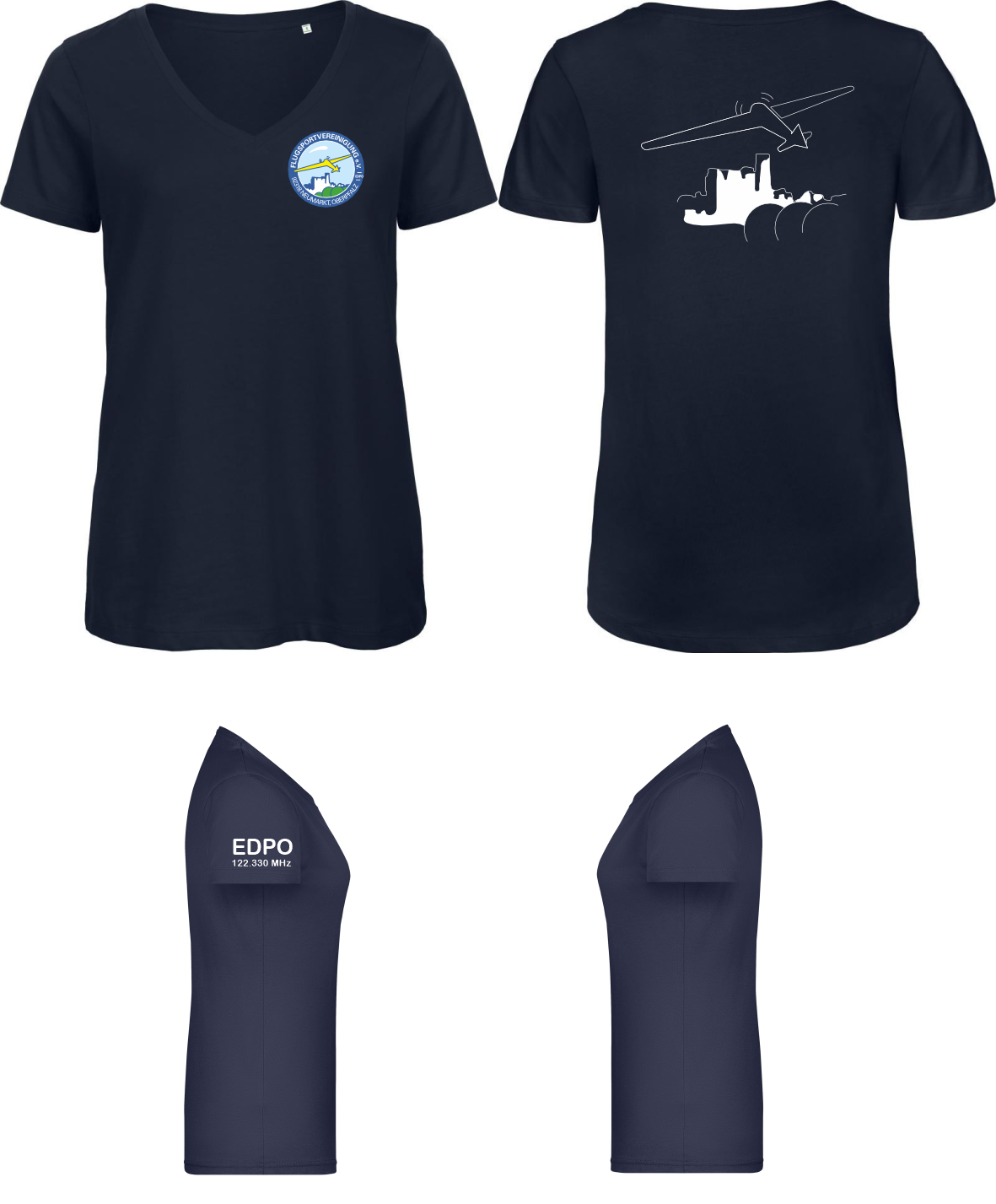 Damen T-Shirt FSV Neumarkt V-Ausschnitt