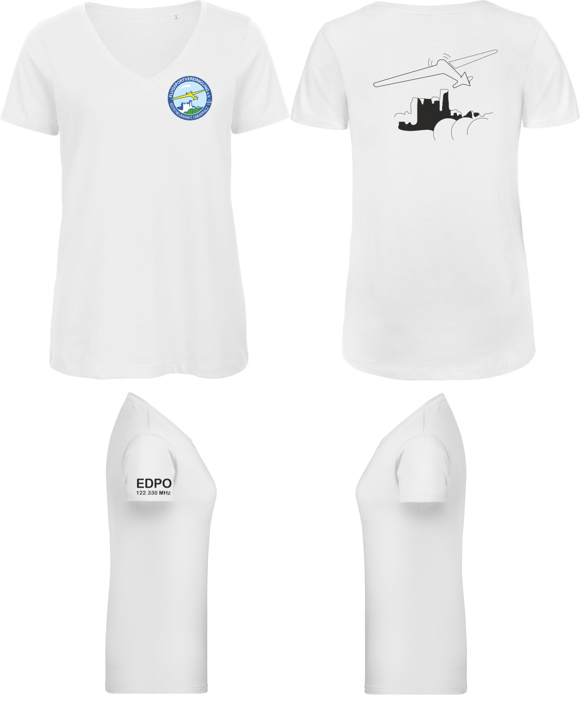 Damen T-Shirt FSV Neumarkt V-Ausschnitt