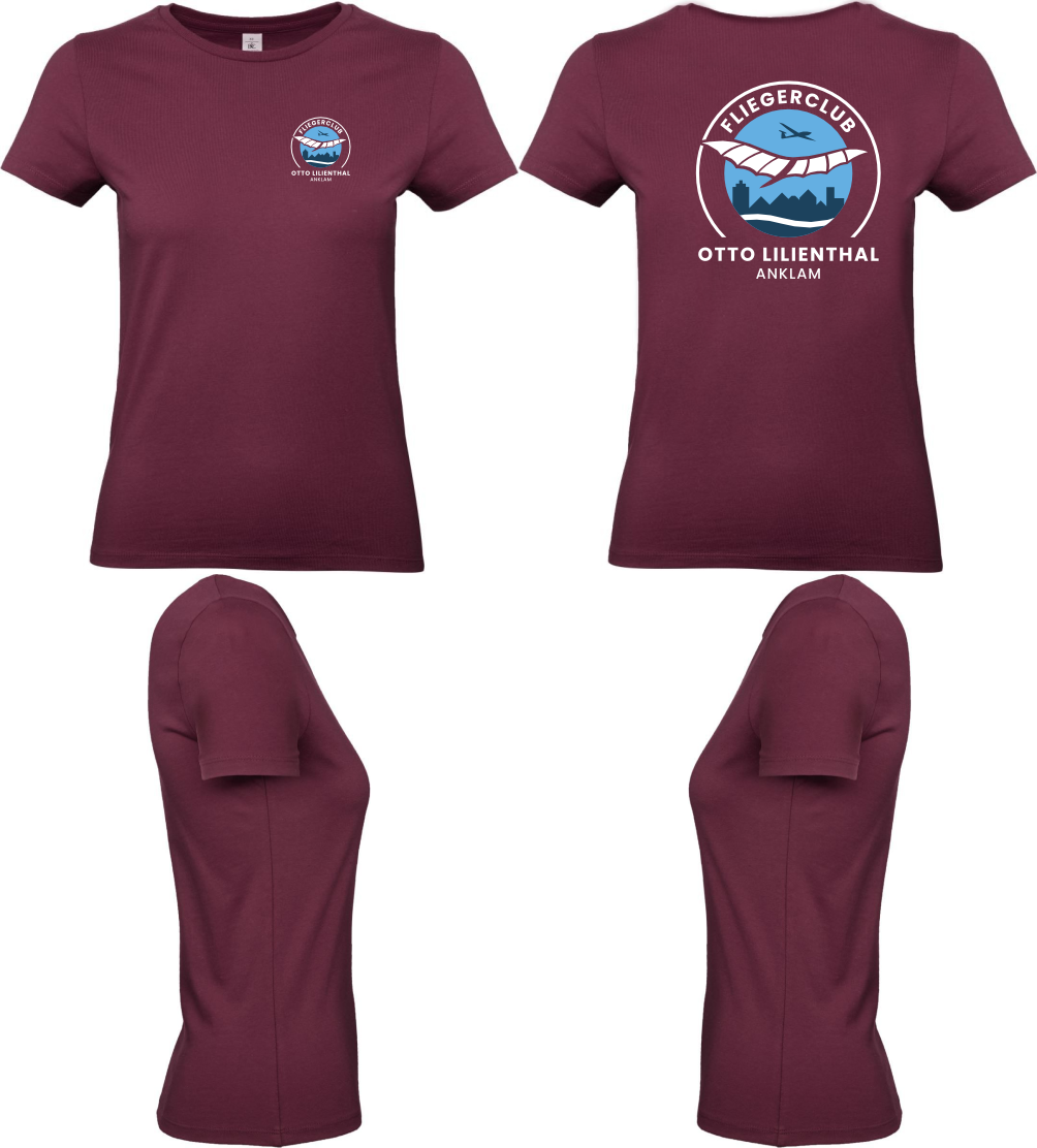 Damen T-Shirt Fliegerclub Anklam „Otto Lilienthal”