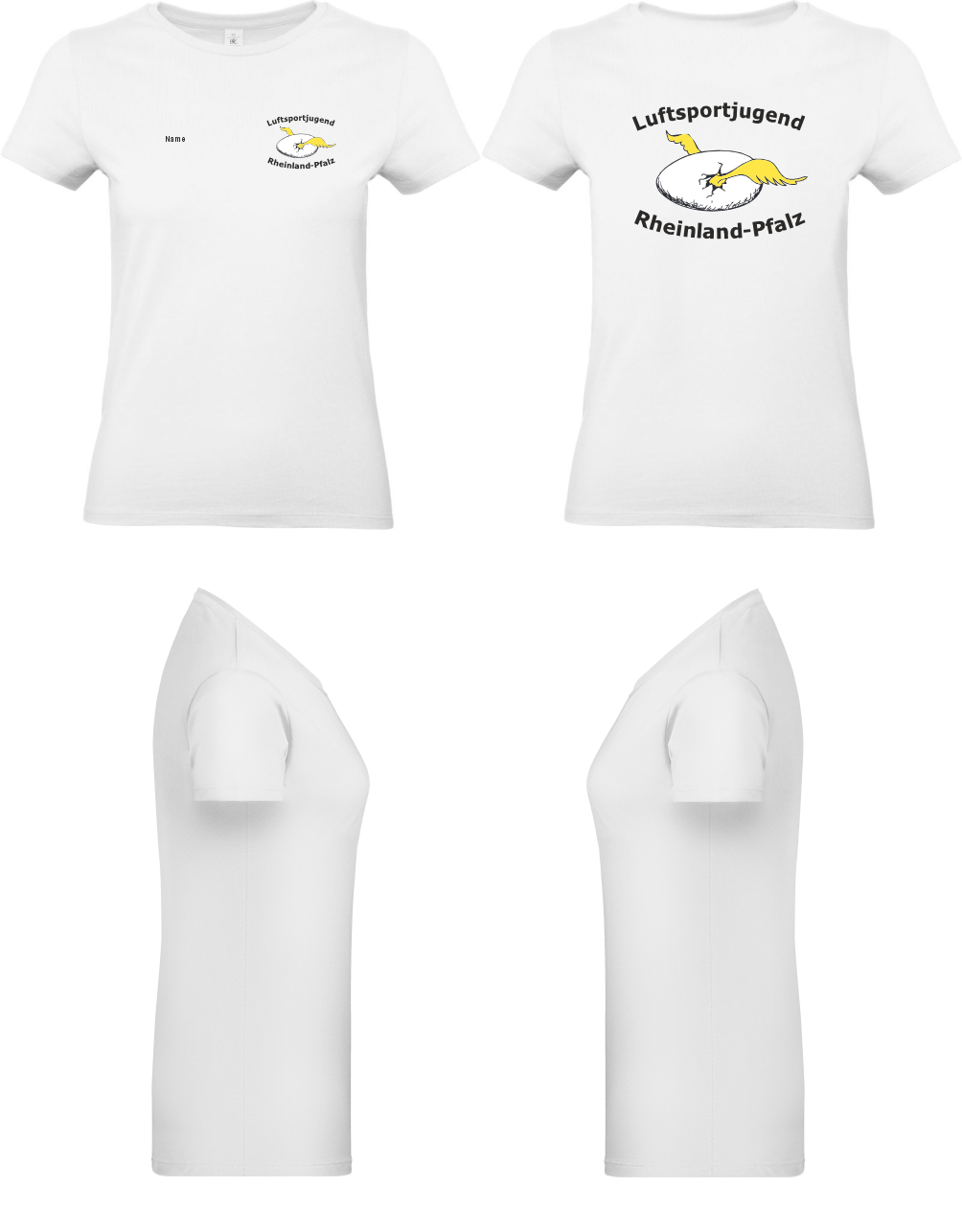 Damen T-Shirt Luftsportjugend Rheinland-Pfalz