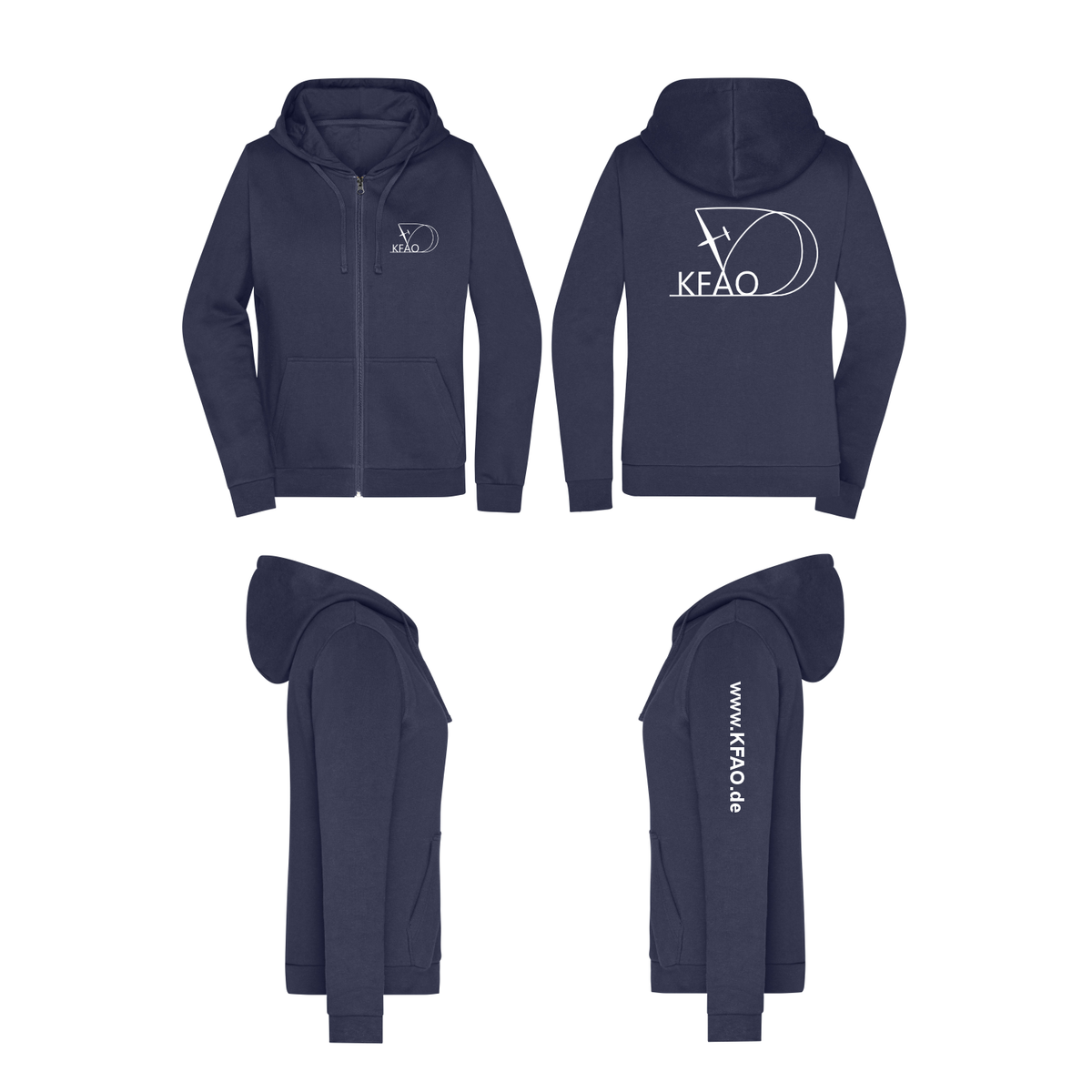 Damen ZIP-Hoodie Kunstflugförderverein Aufschwung Ost