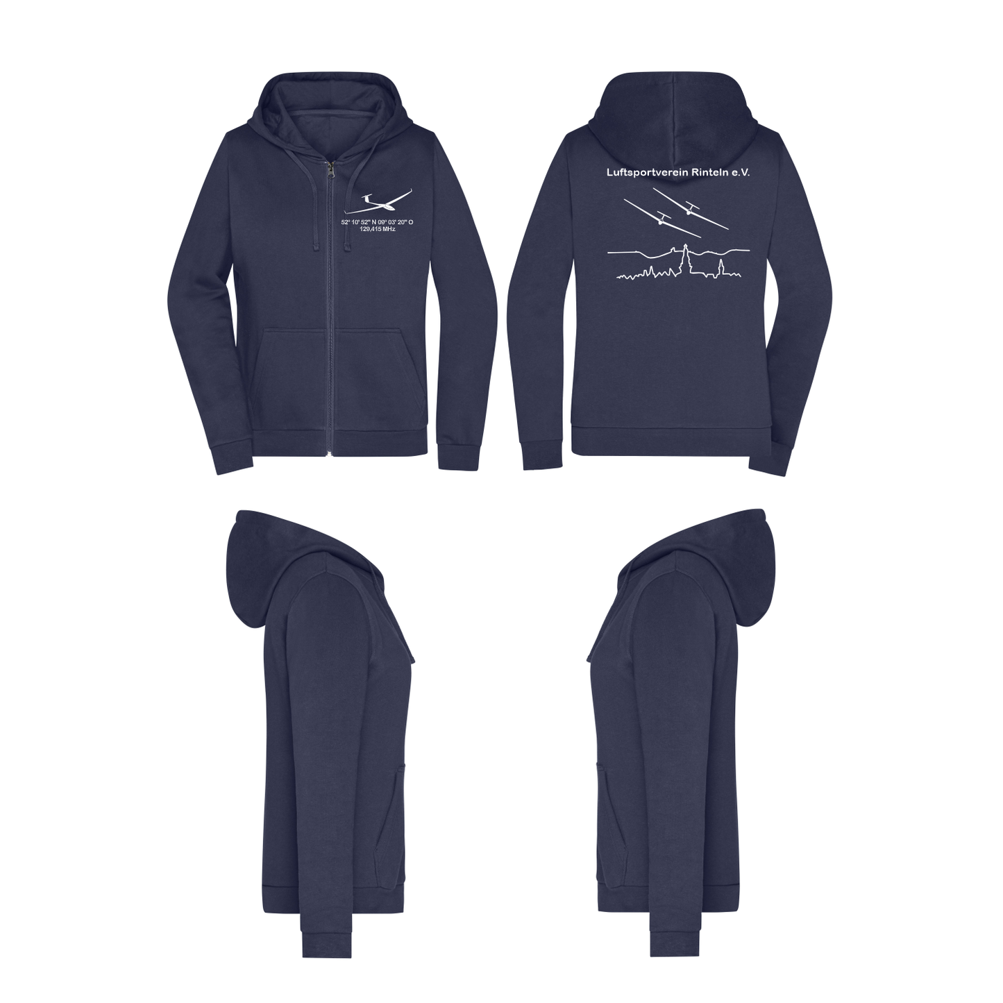 Damen ZIP-Hoodie LSV Rinteln