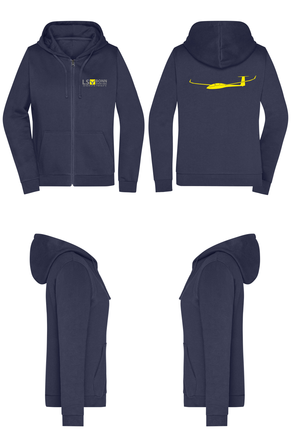 Damen ZIP-Hoodie LSV Bonn-Rhein-Sieg