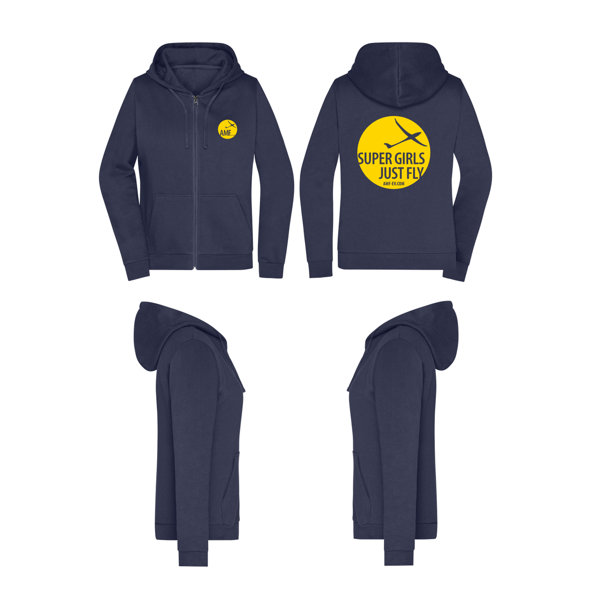 Damen ZIP-Hoodie AMF e.V.