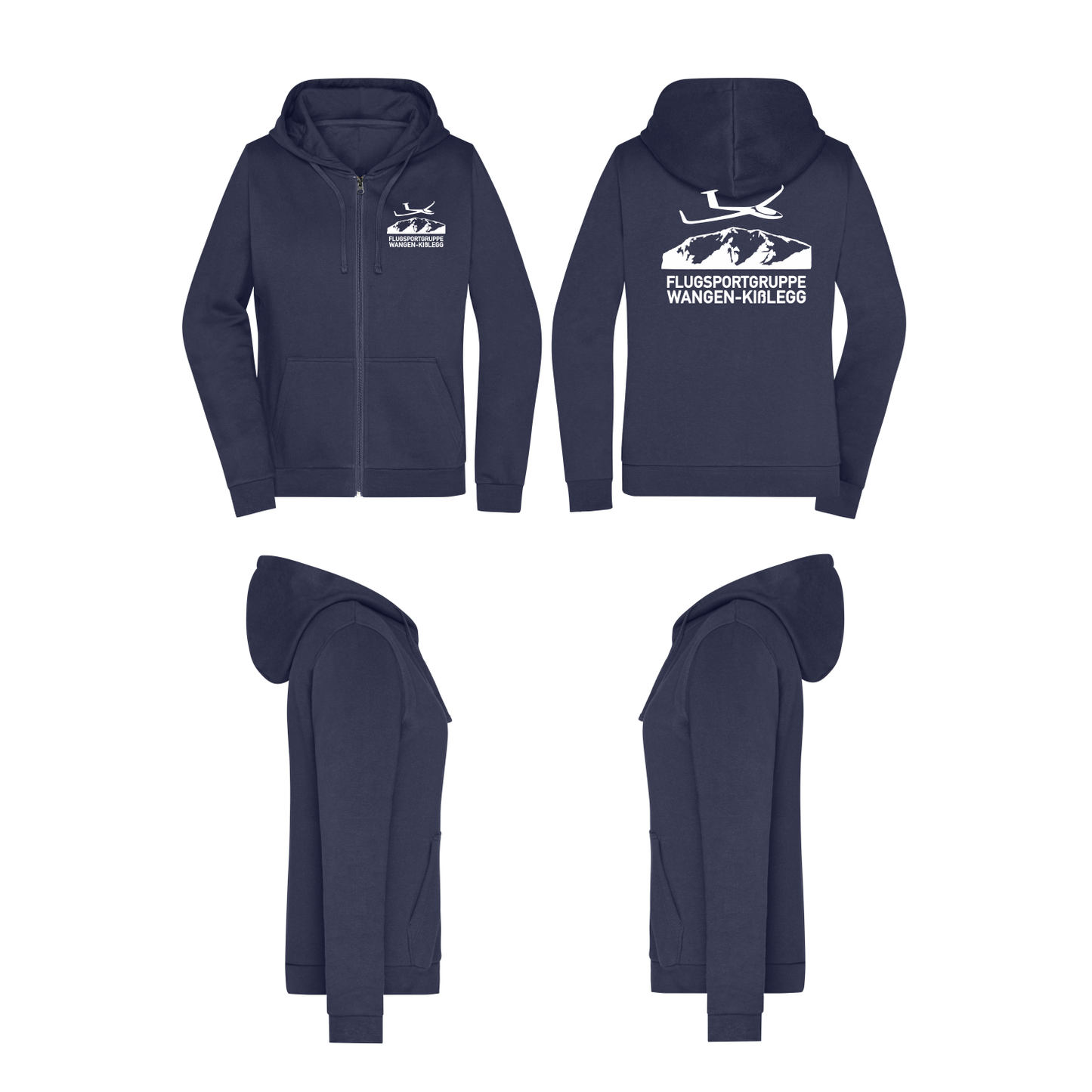 Damen ZIP-Hoodie FSG Wangen Kißlegg