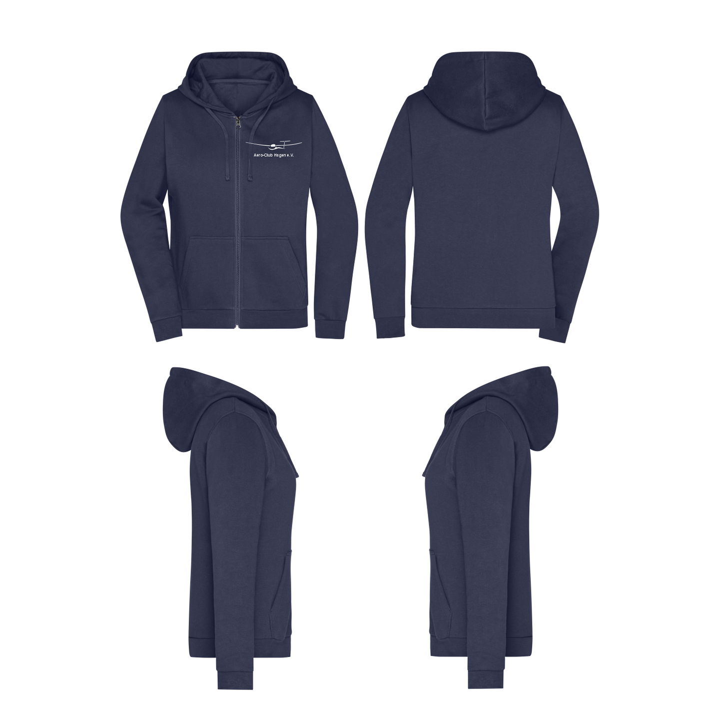 Damen ZIP-Hoodie Aero-Club Hagen