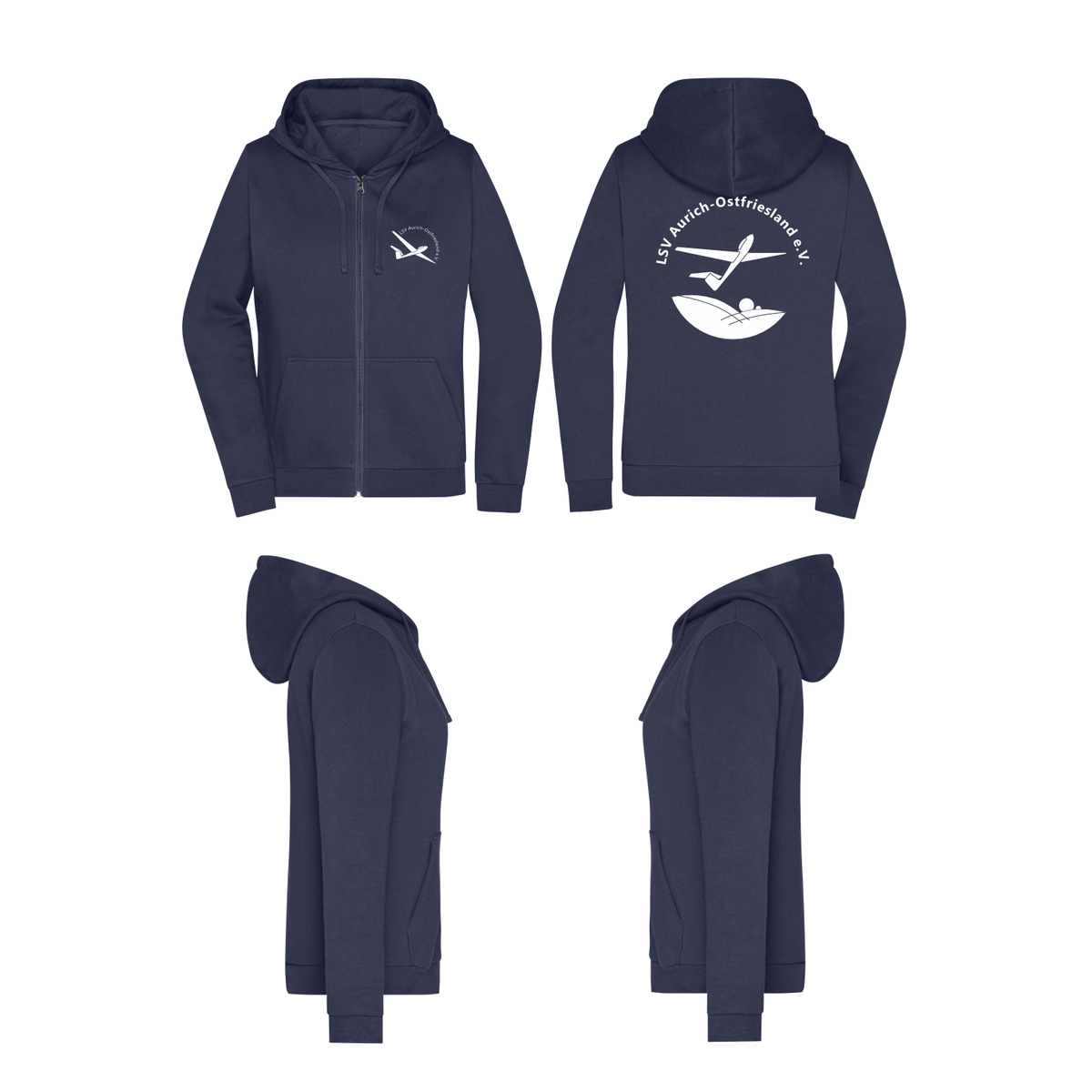 Damen ZIP-Hoodie LSV Aurich-Ostfriesland e.V.
