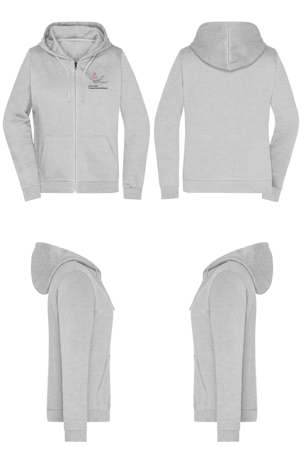 Damen ZIP-Hoodie AC Tauberbischofsheim