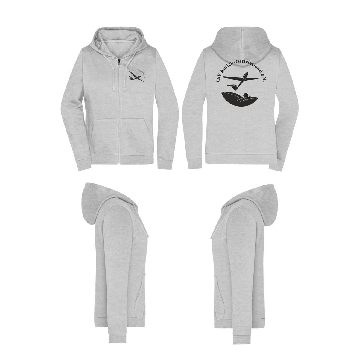 Damen ZIP-Hoodie LSV Aurich-Ostfriesland e.V.